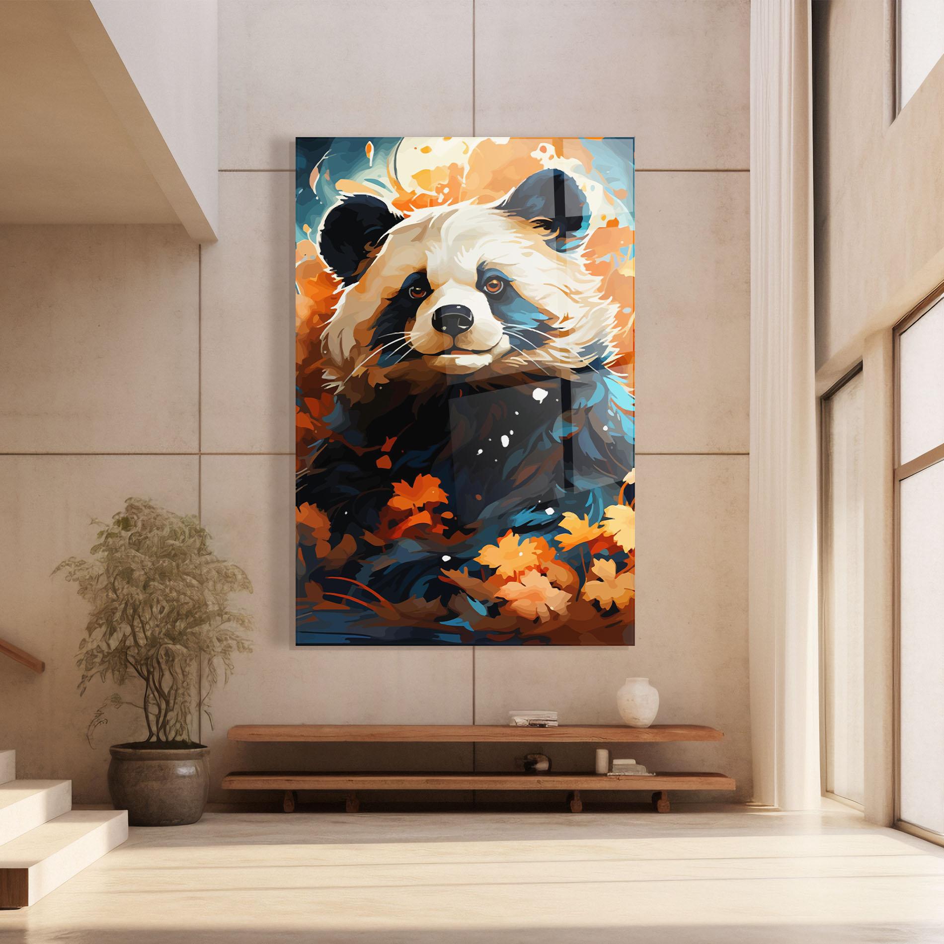Tablou Sticla Fluffy Bear mockup 8