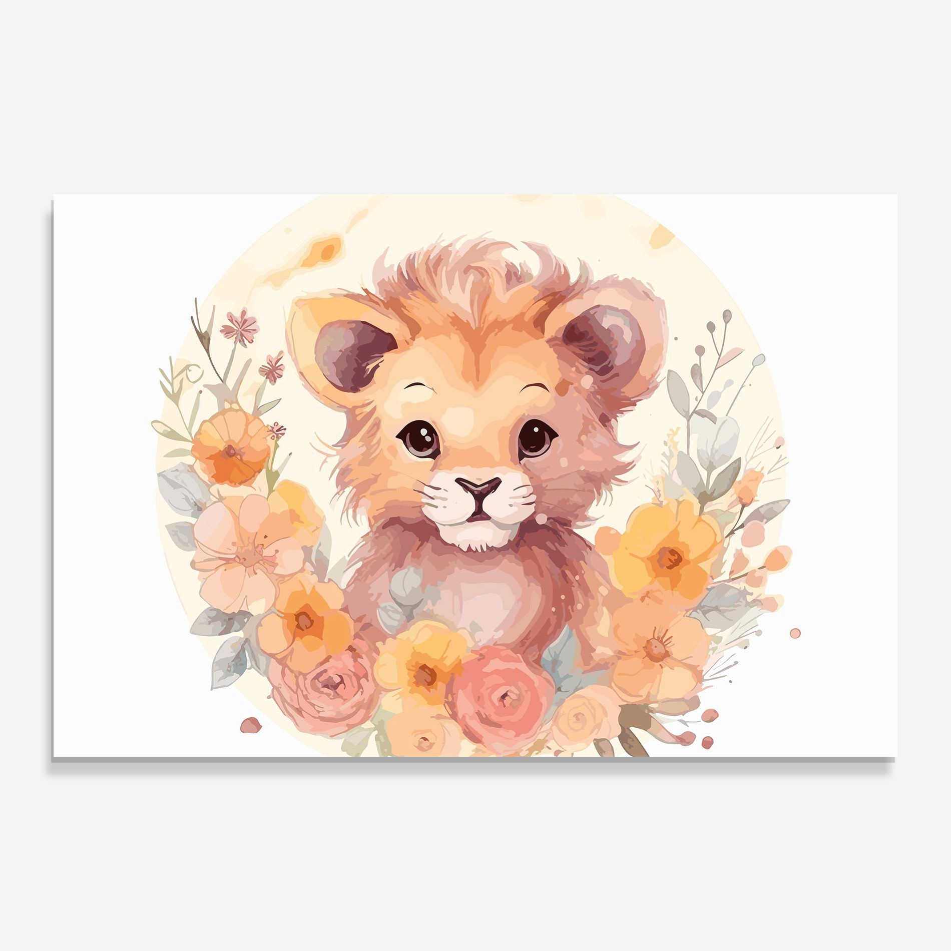 Flower Baby Lion mockup 0