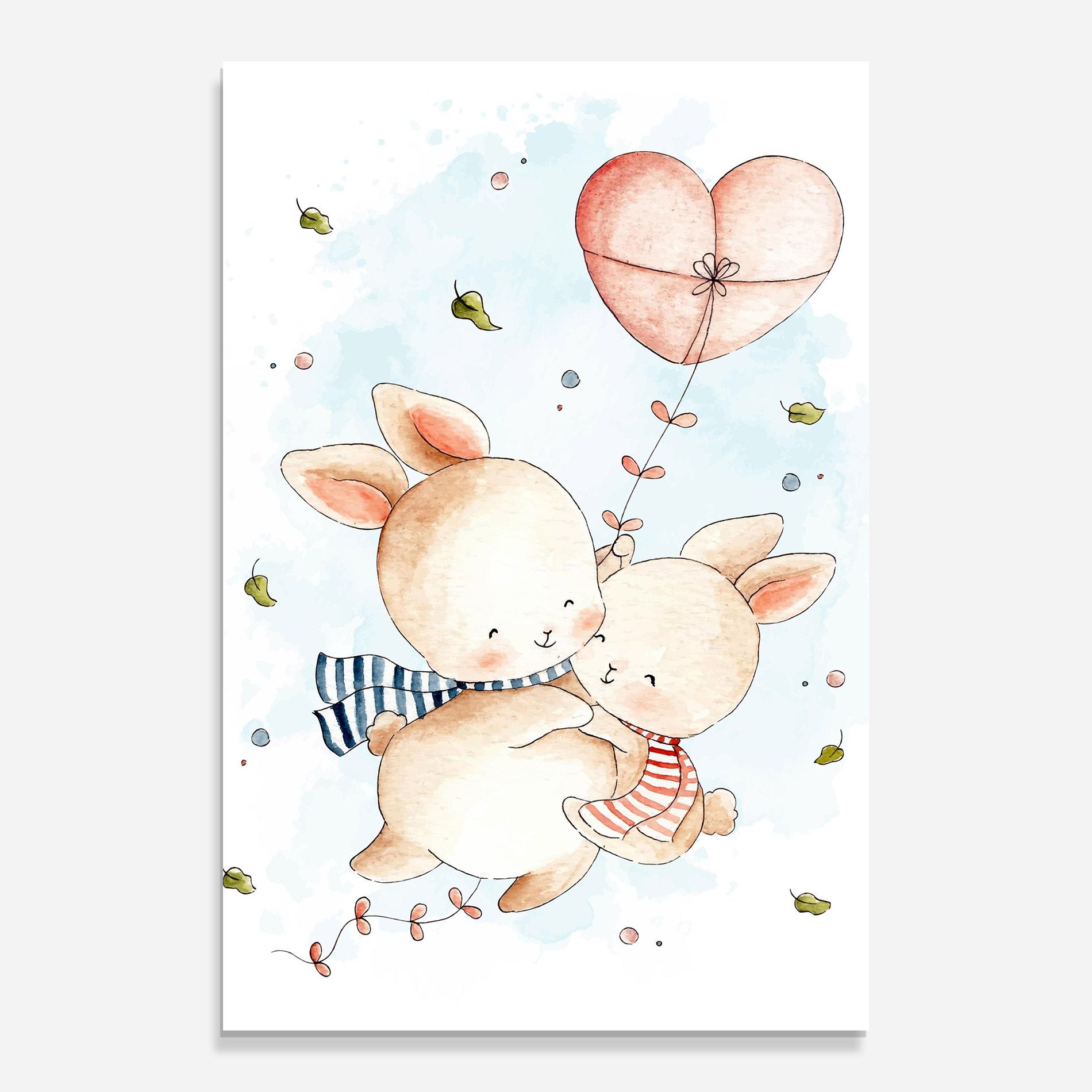 Cute Couple Rabbit mockup 0