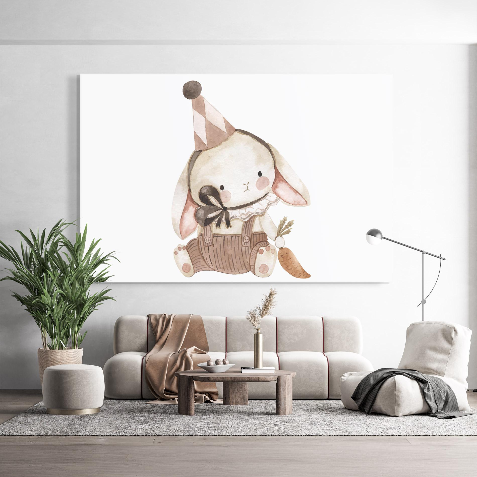 Tablou Sticla Baby Brown Rabbit mockup 9