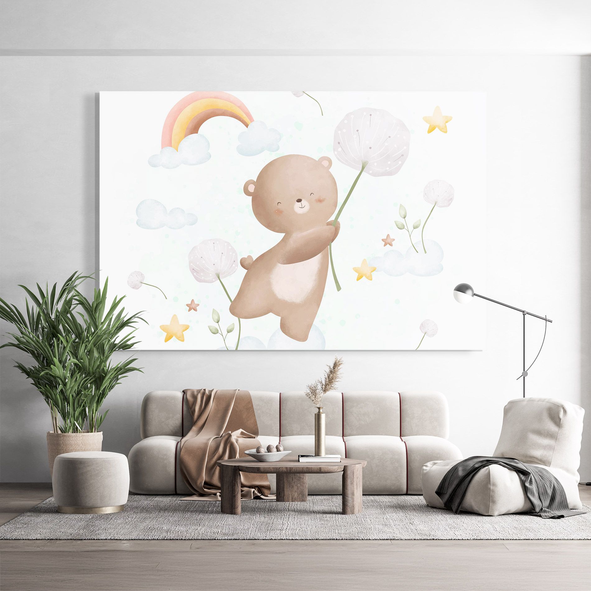 Bear Rainbow Art mockup 9