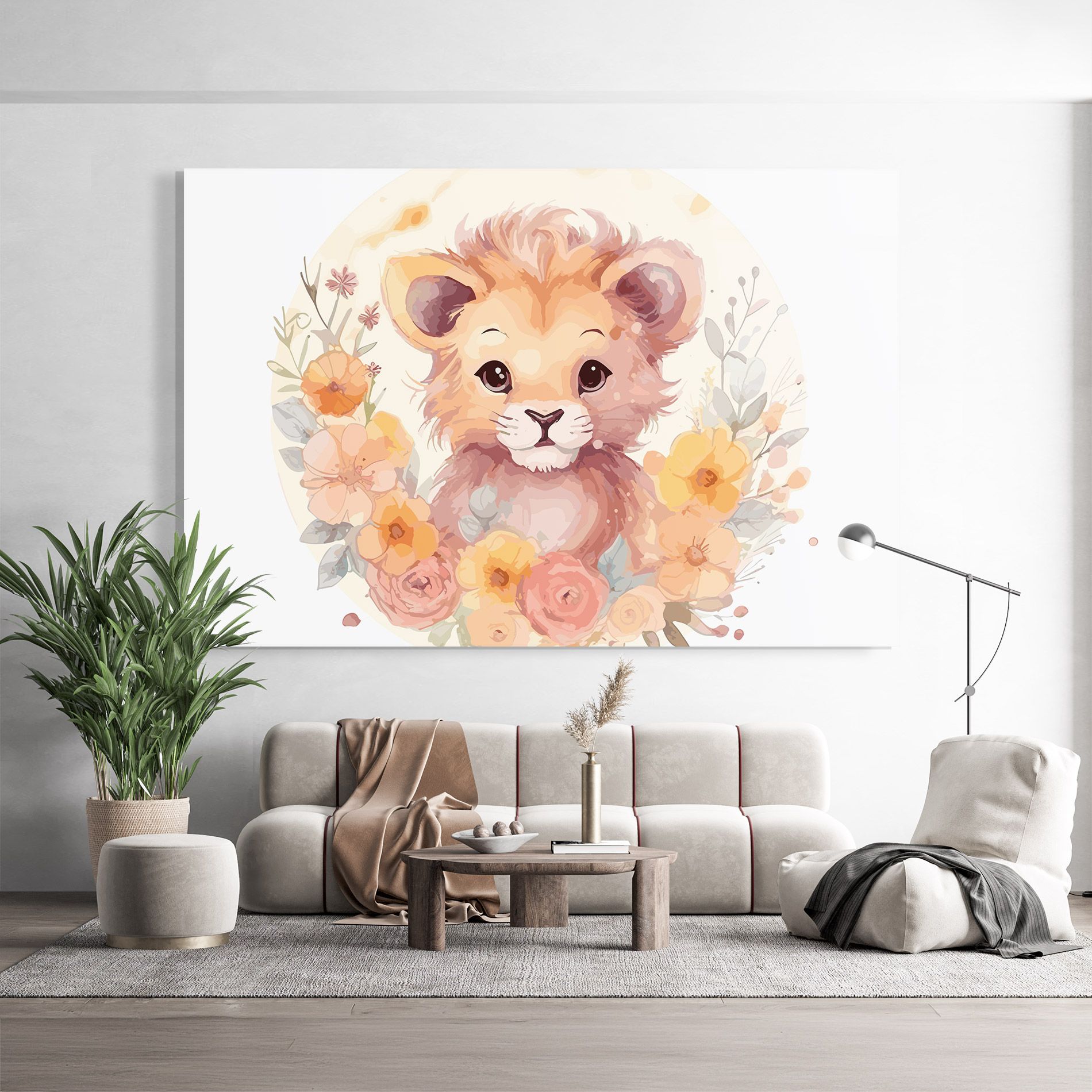 Flower Baby Lion mockup 9