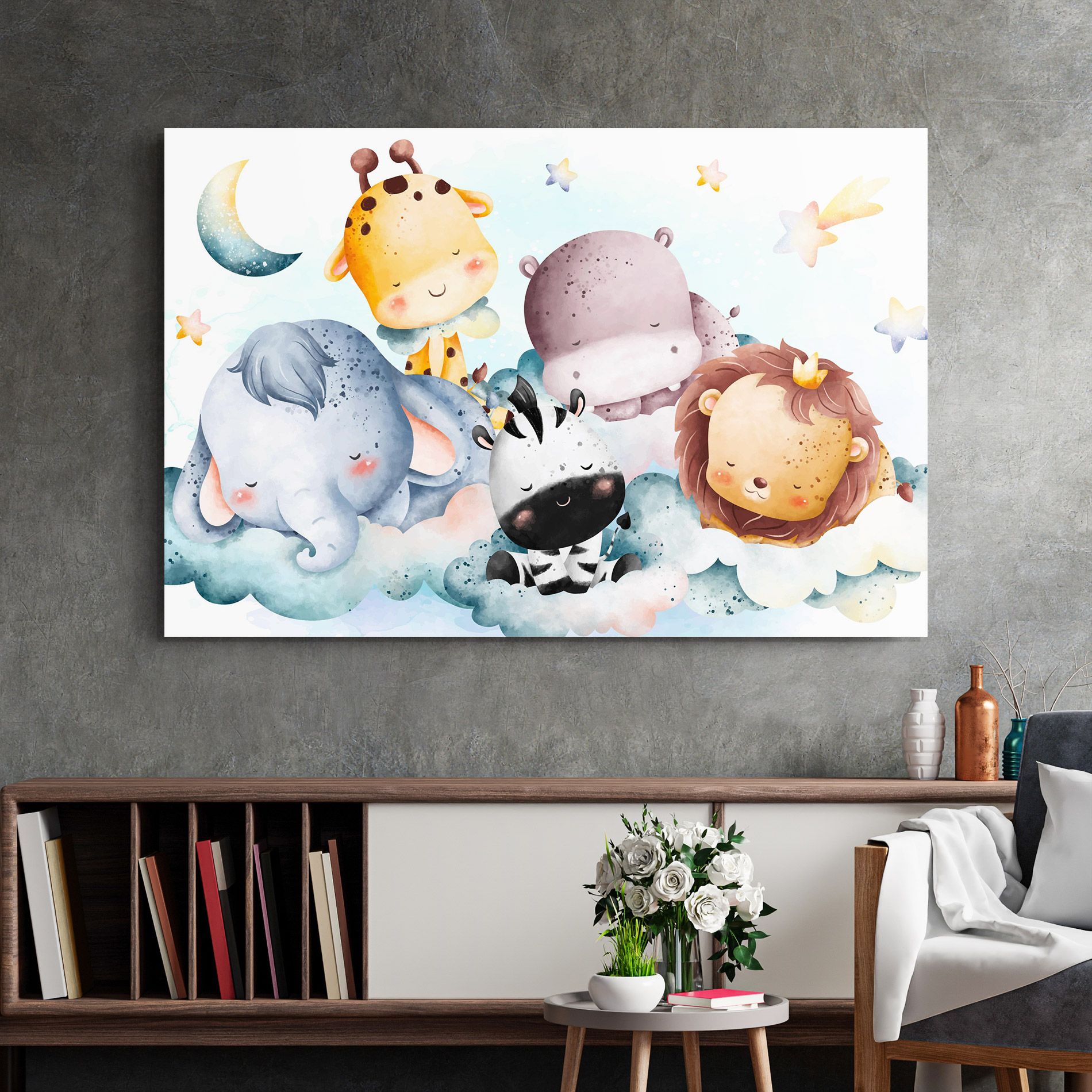 Sleepy Cute Animals mockup 2