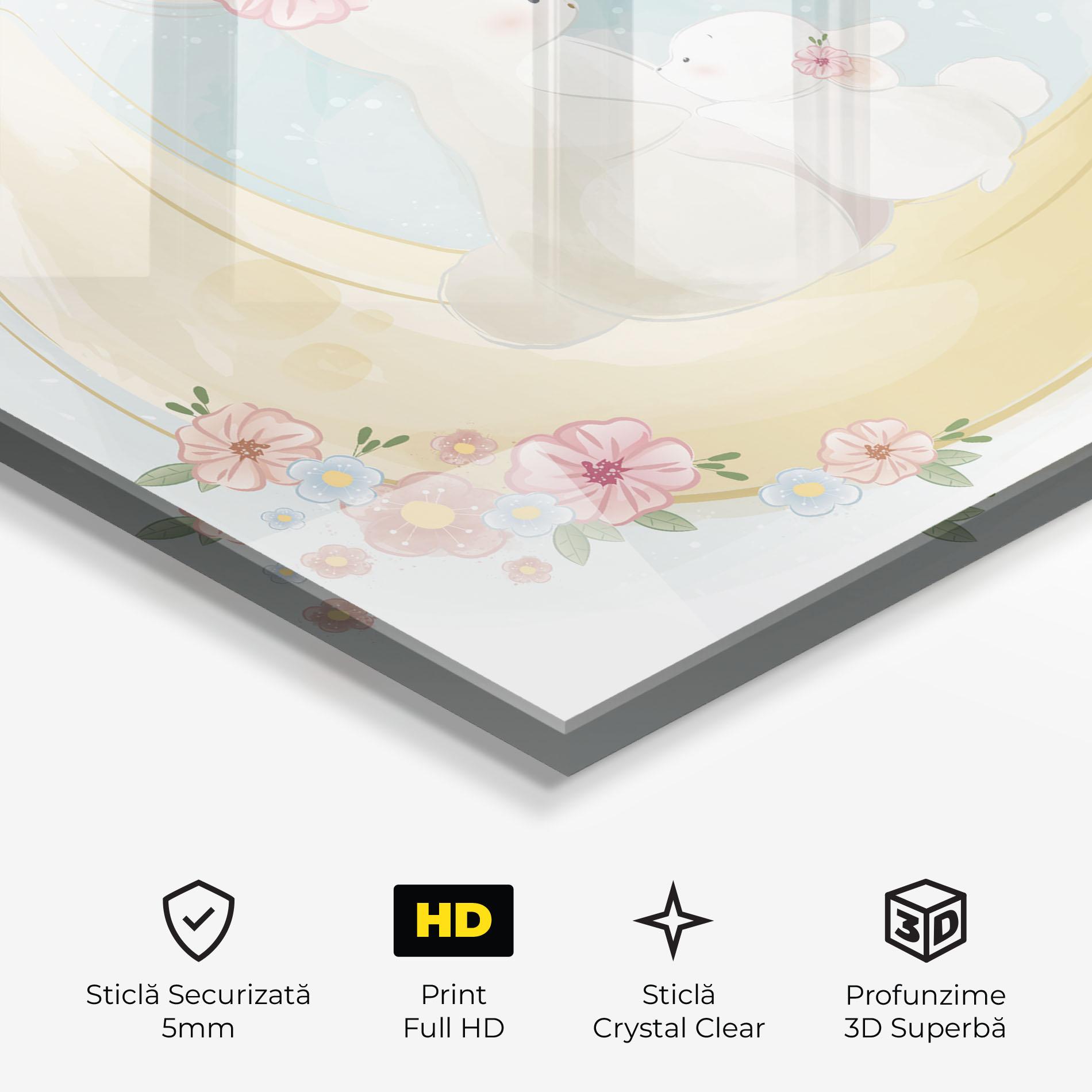 Tablou Sticla Bunny Moon mockup 3