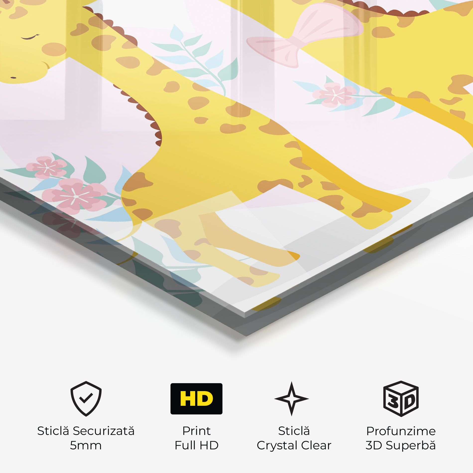 Cute Giraffe Couple mockup 3