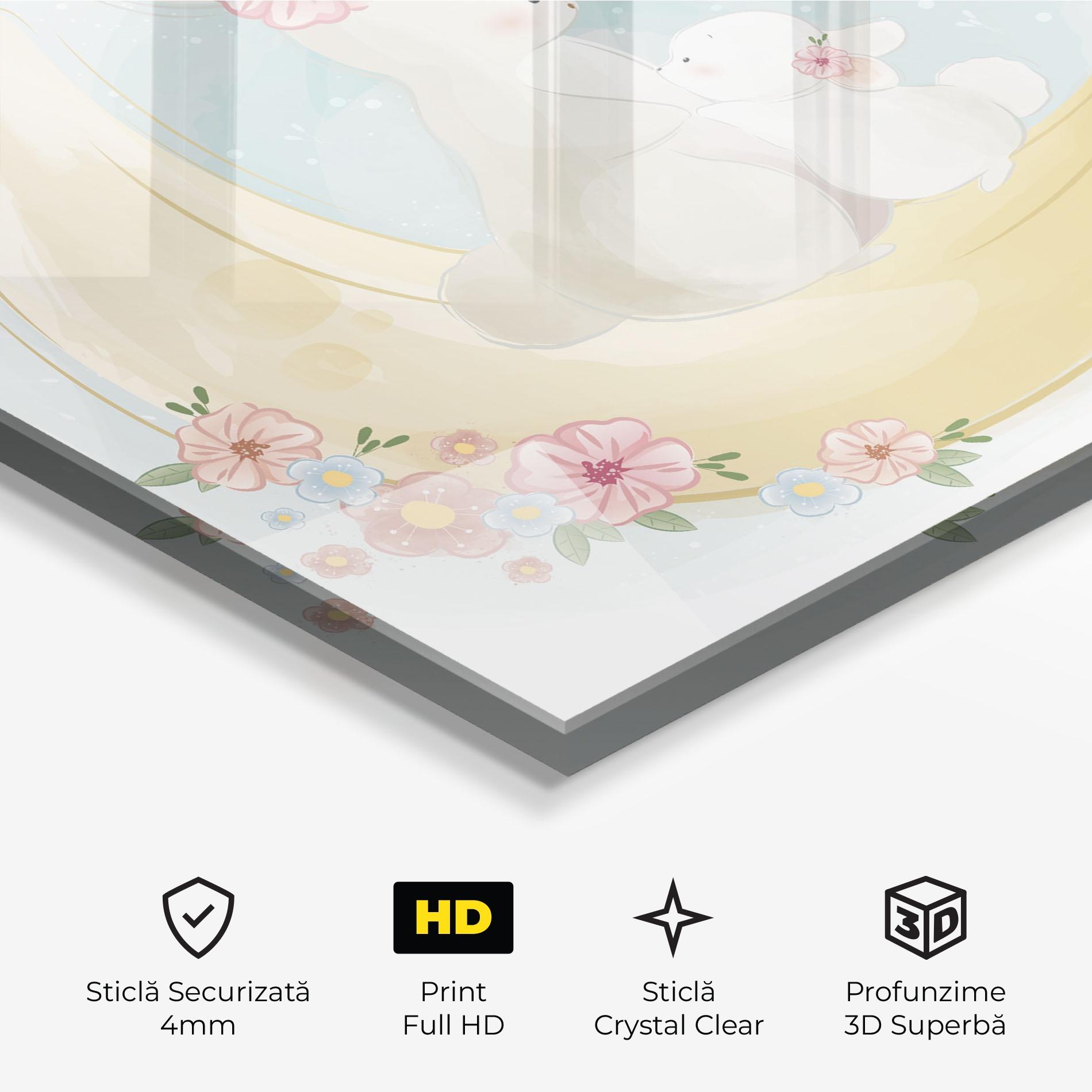 Tablou Sticla Bunny Moon mockup 3