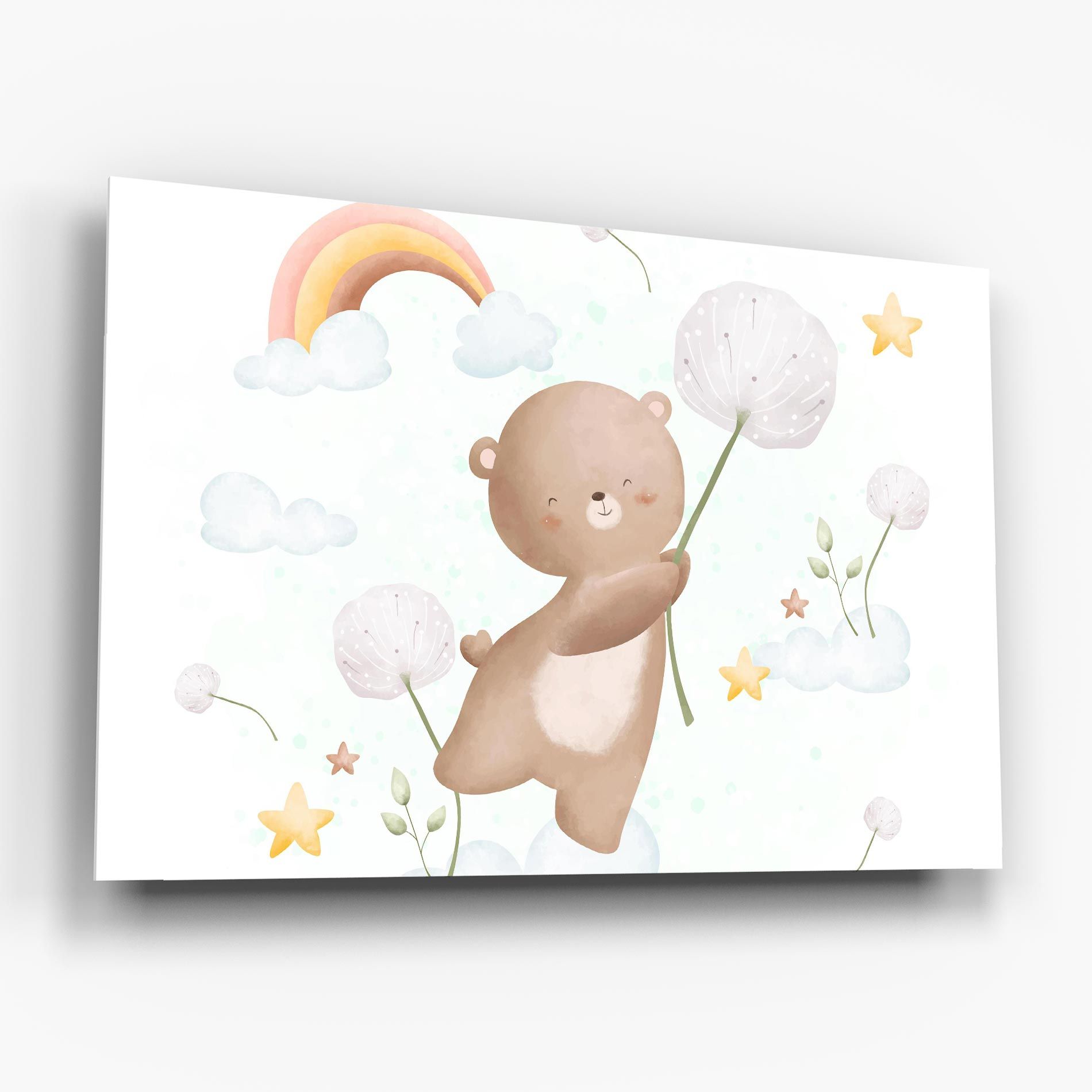 Bear Rainbow Art mockup 6