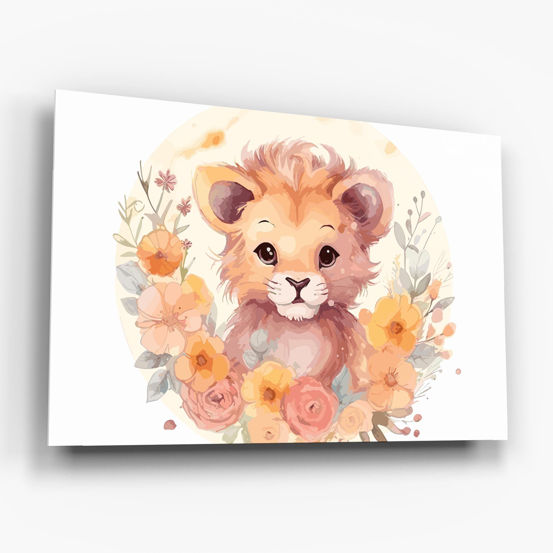 Flower Baby Lion mockup 6