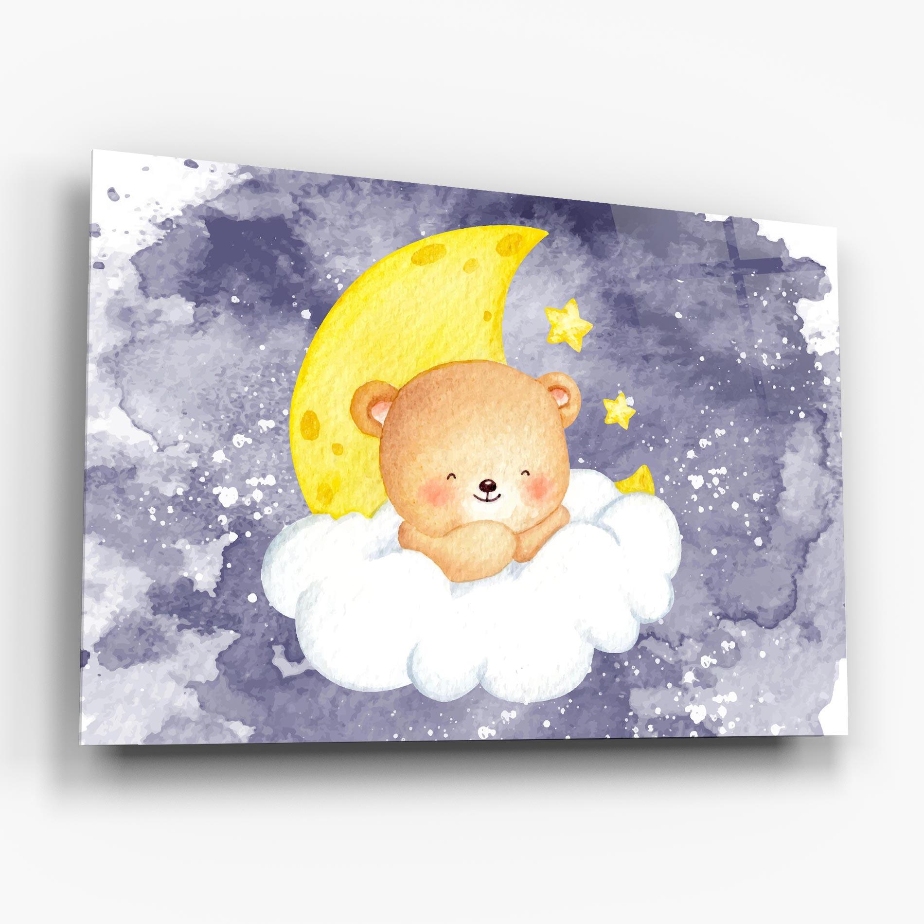 Tablou Sticla Sleepy Bear mockup 6