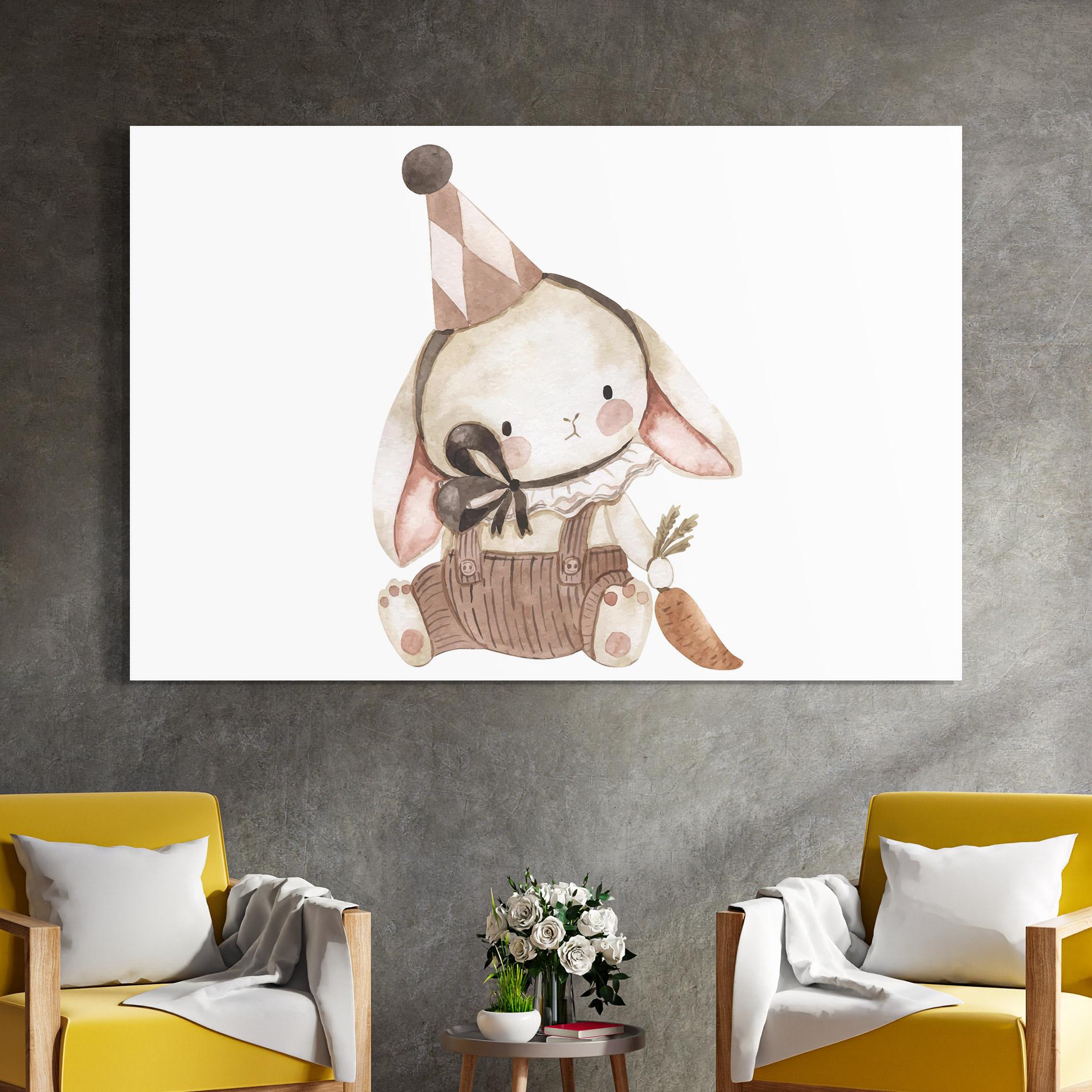 Tablou Sticla Baby Brown Rabbit mockup 4