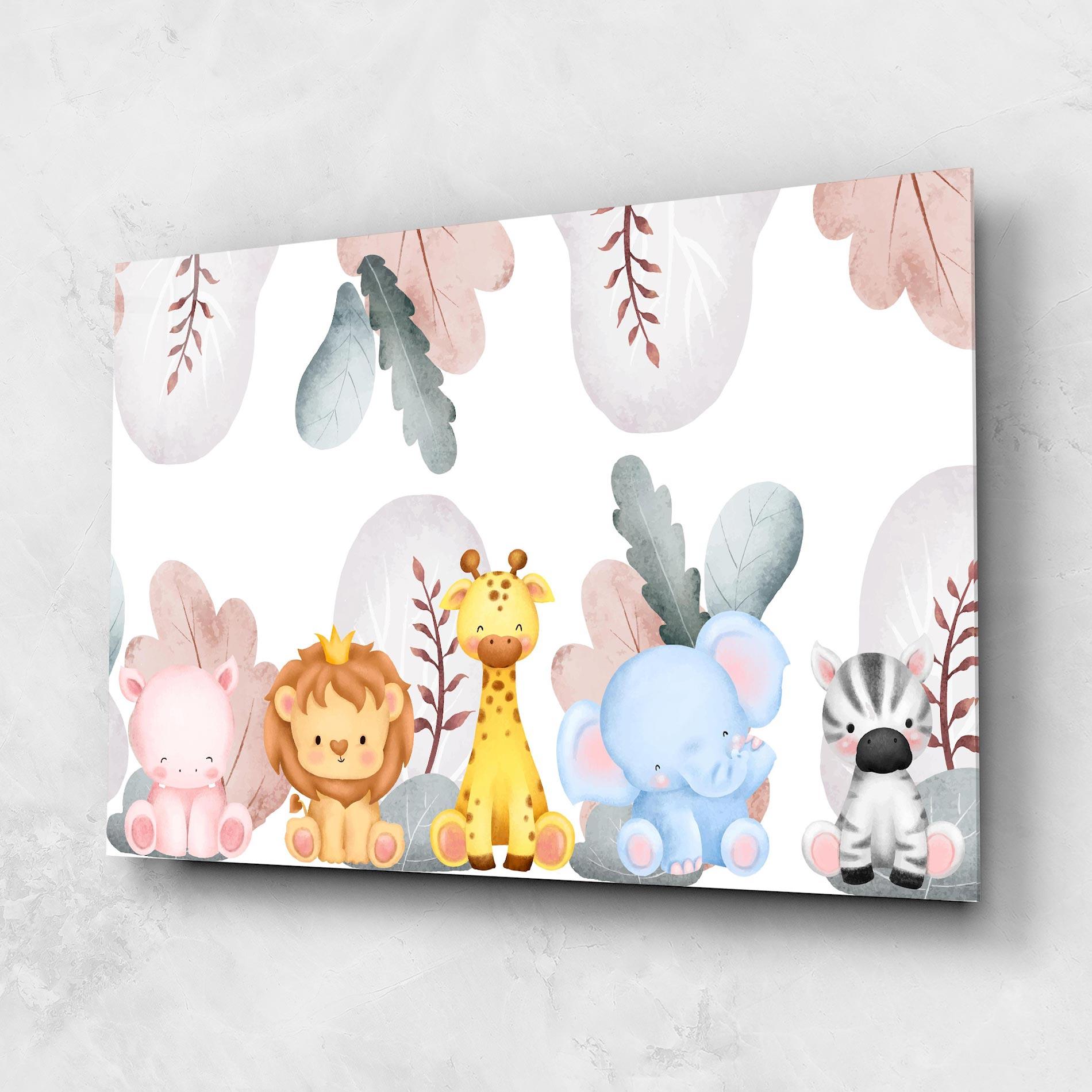Tablou Sticla Baby Animals mockup 1