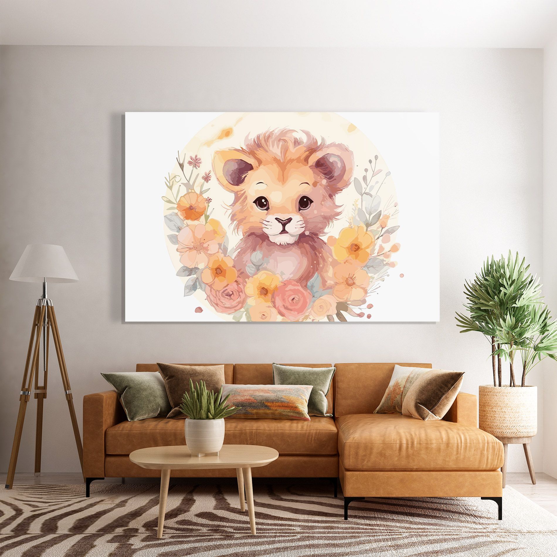 Flower Baby Lion mockup 7