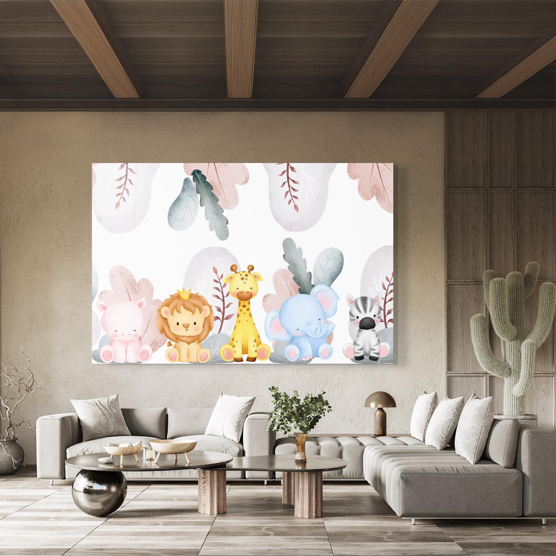 Tablou Sticla Baby Animals mockup 8