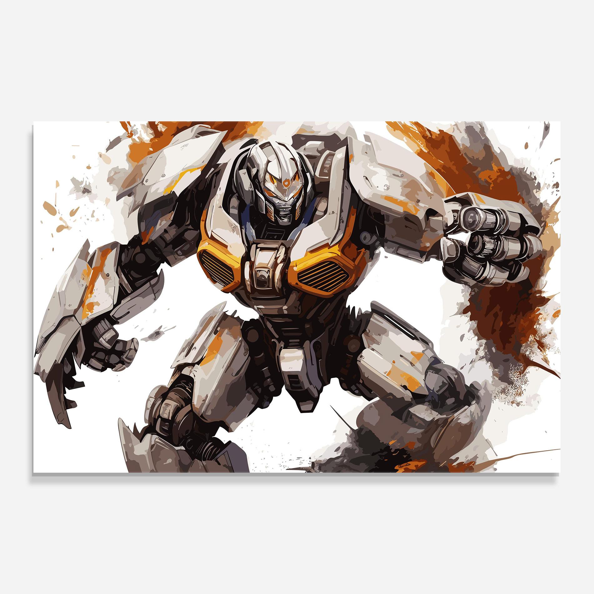 Tablou Sticla Transformers Unleash mockup 0