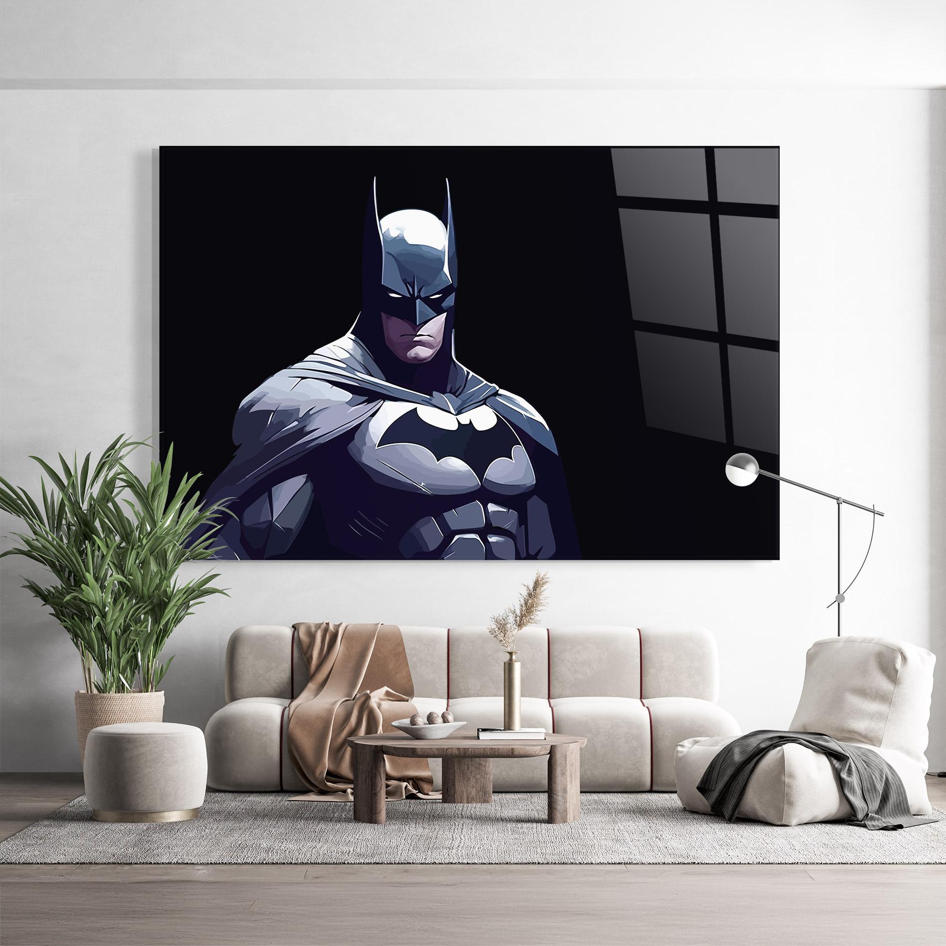 Tablou Sticla Batman Art mockup 9