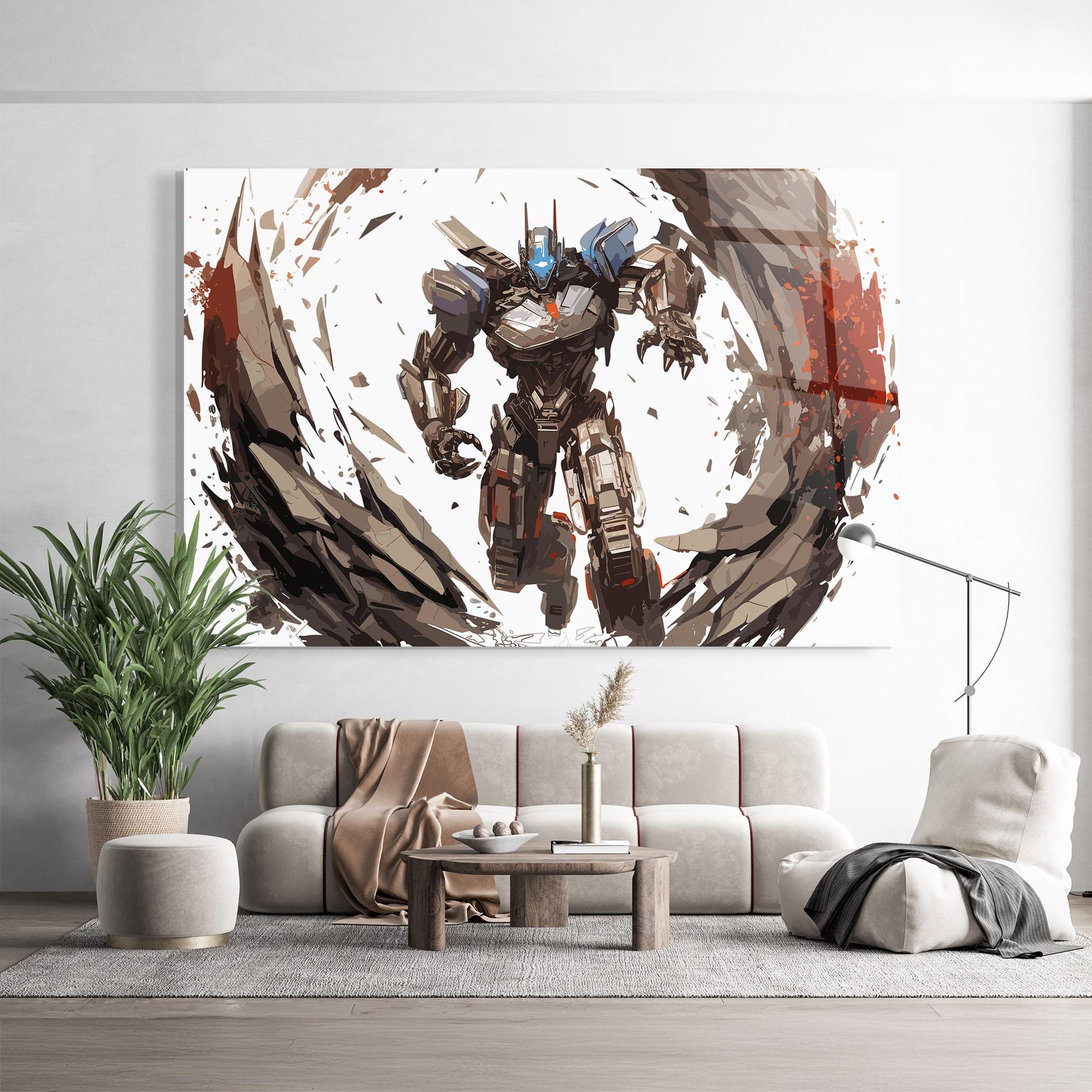 Tablou Sticla Transformers Spark mockup 9