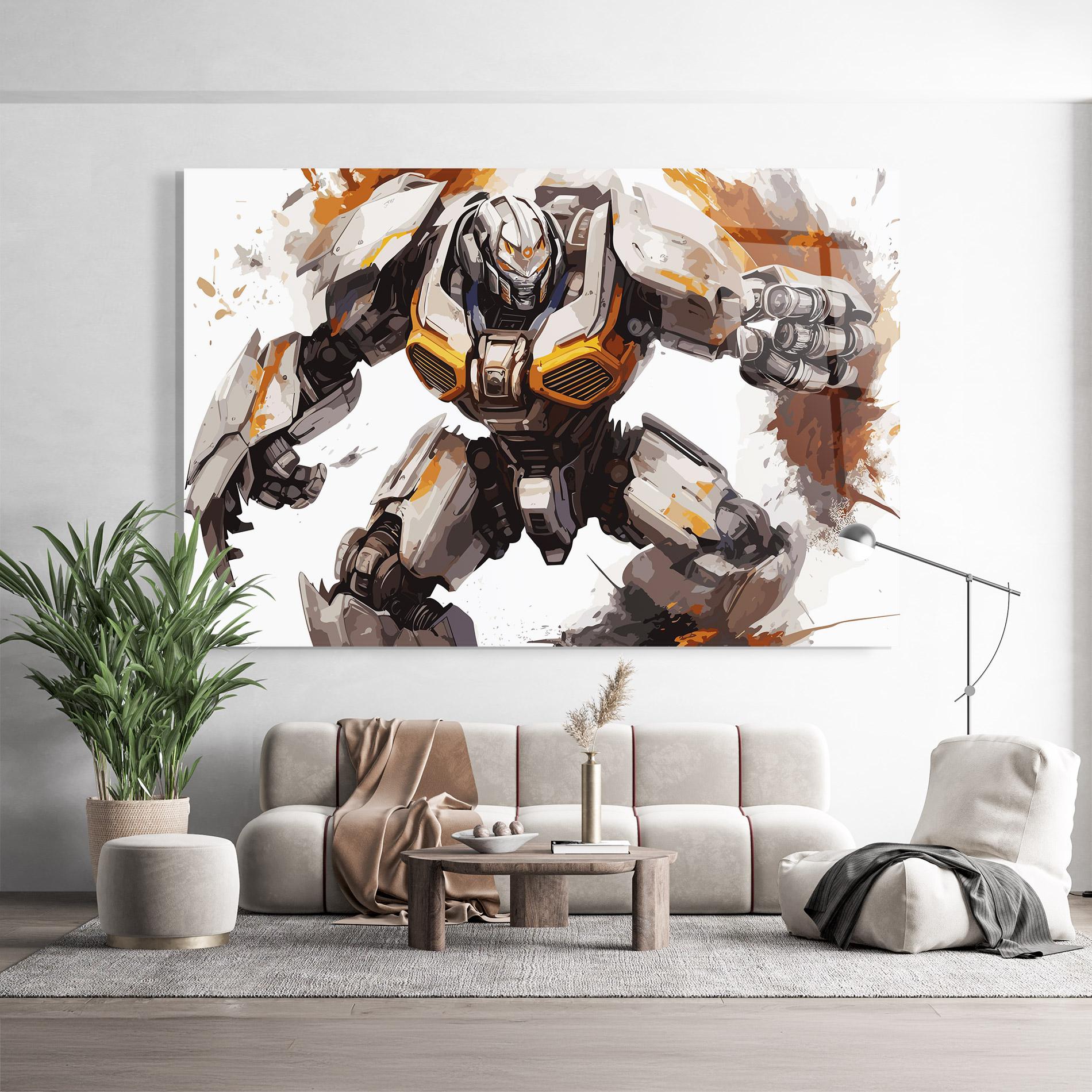 Tablou Sticla Transformers Unleash mockup 9