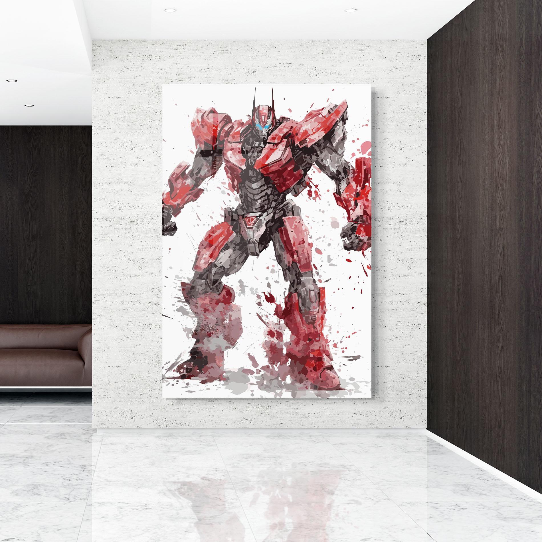 Tablou Sticla Red Sentinel Prime mockup 9