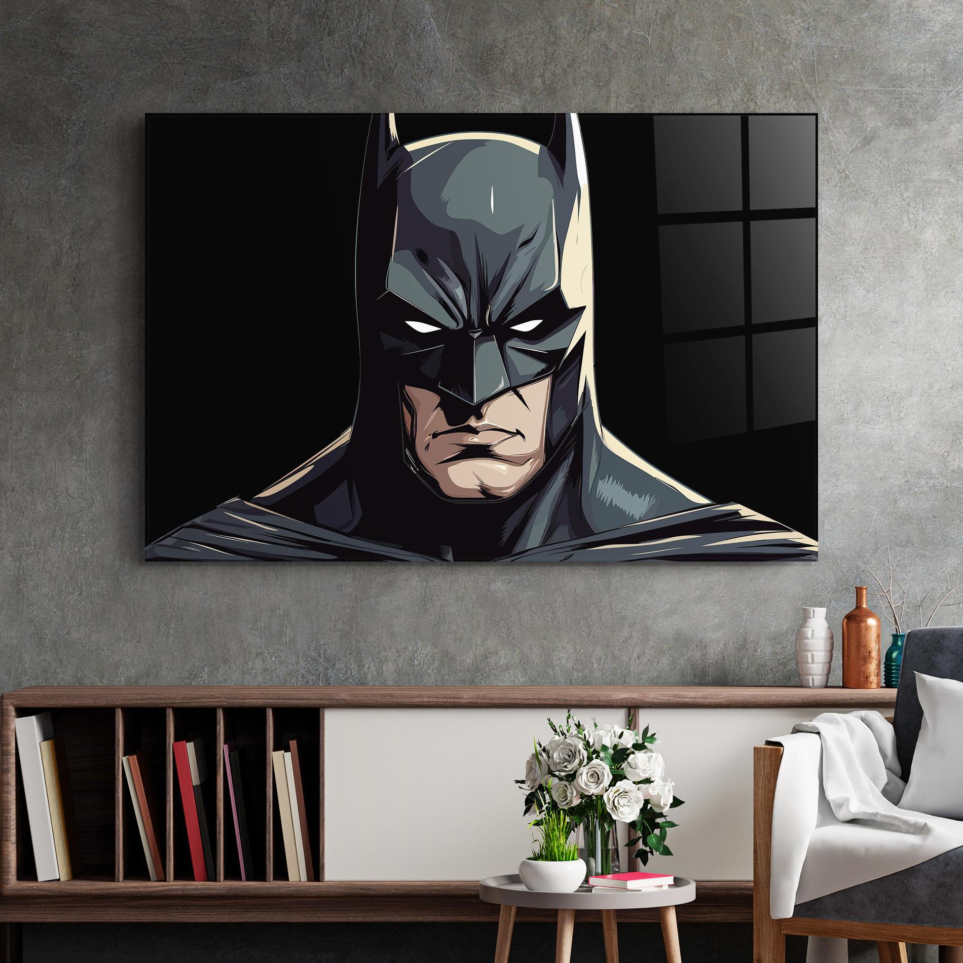 Tablou Sticla Batman mockup 2