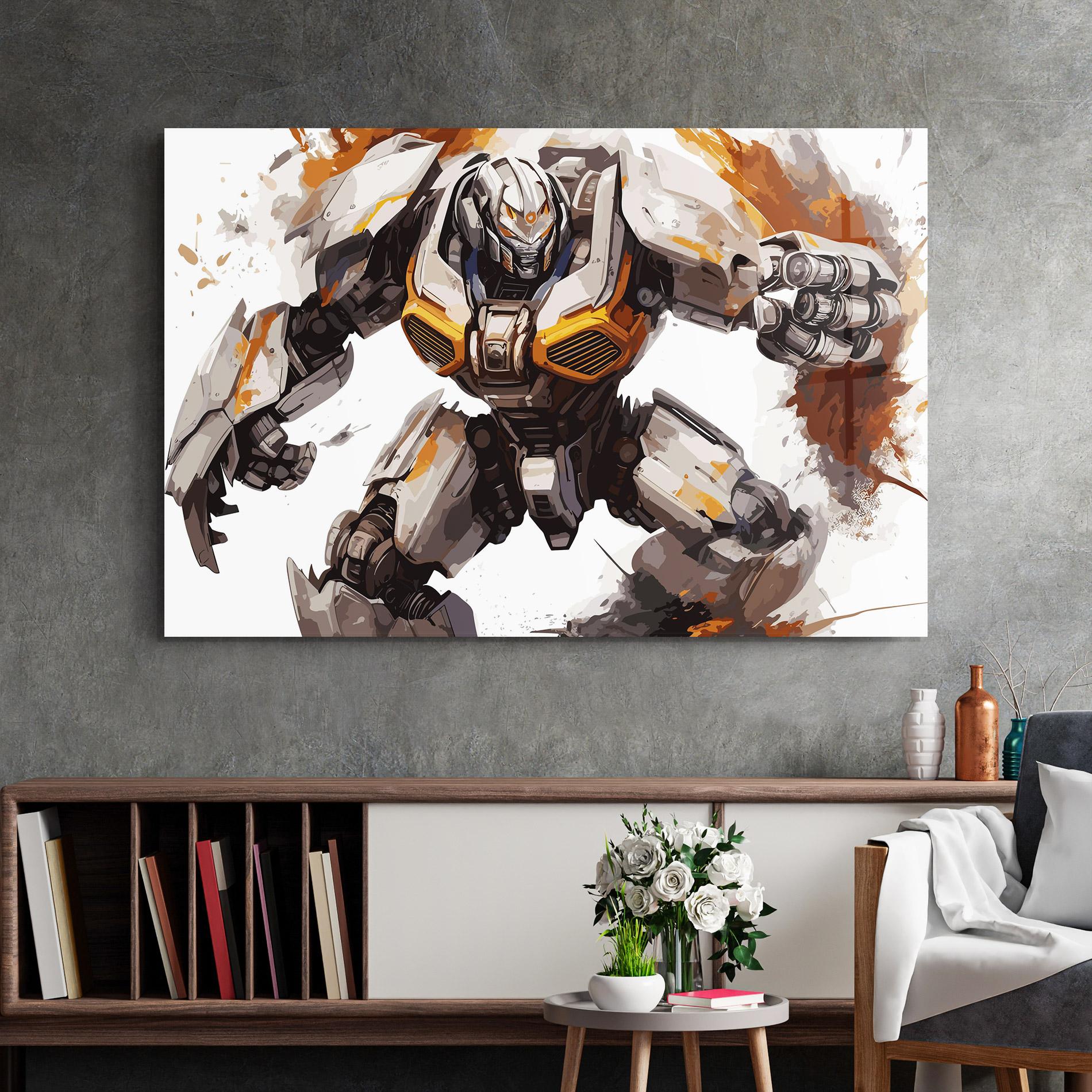 Tablou Sticla Transformers Unleash mockup 2