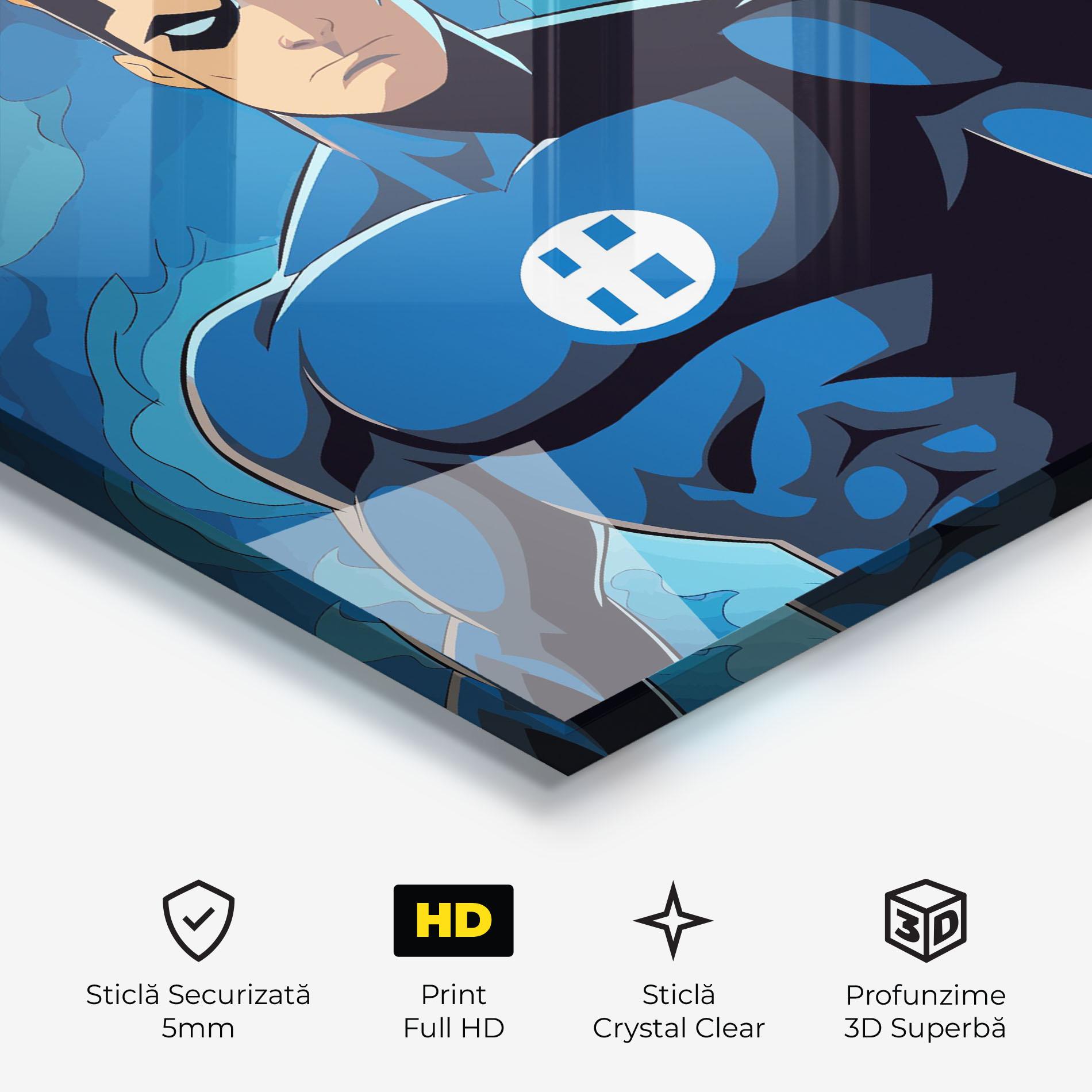Tablou Sticla Blue Hero mockup 3