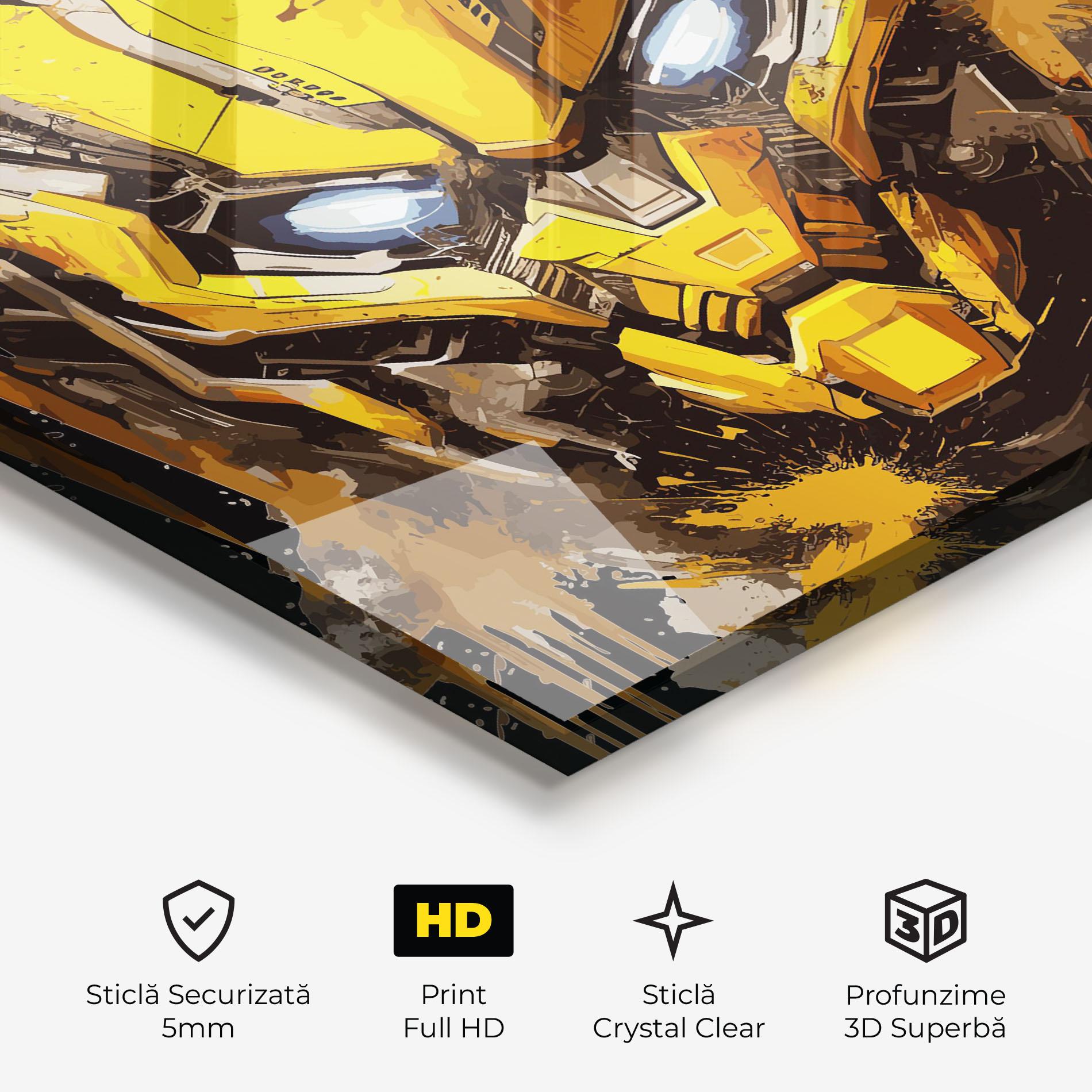 Tablou Sticla Bumblebee mockup 3