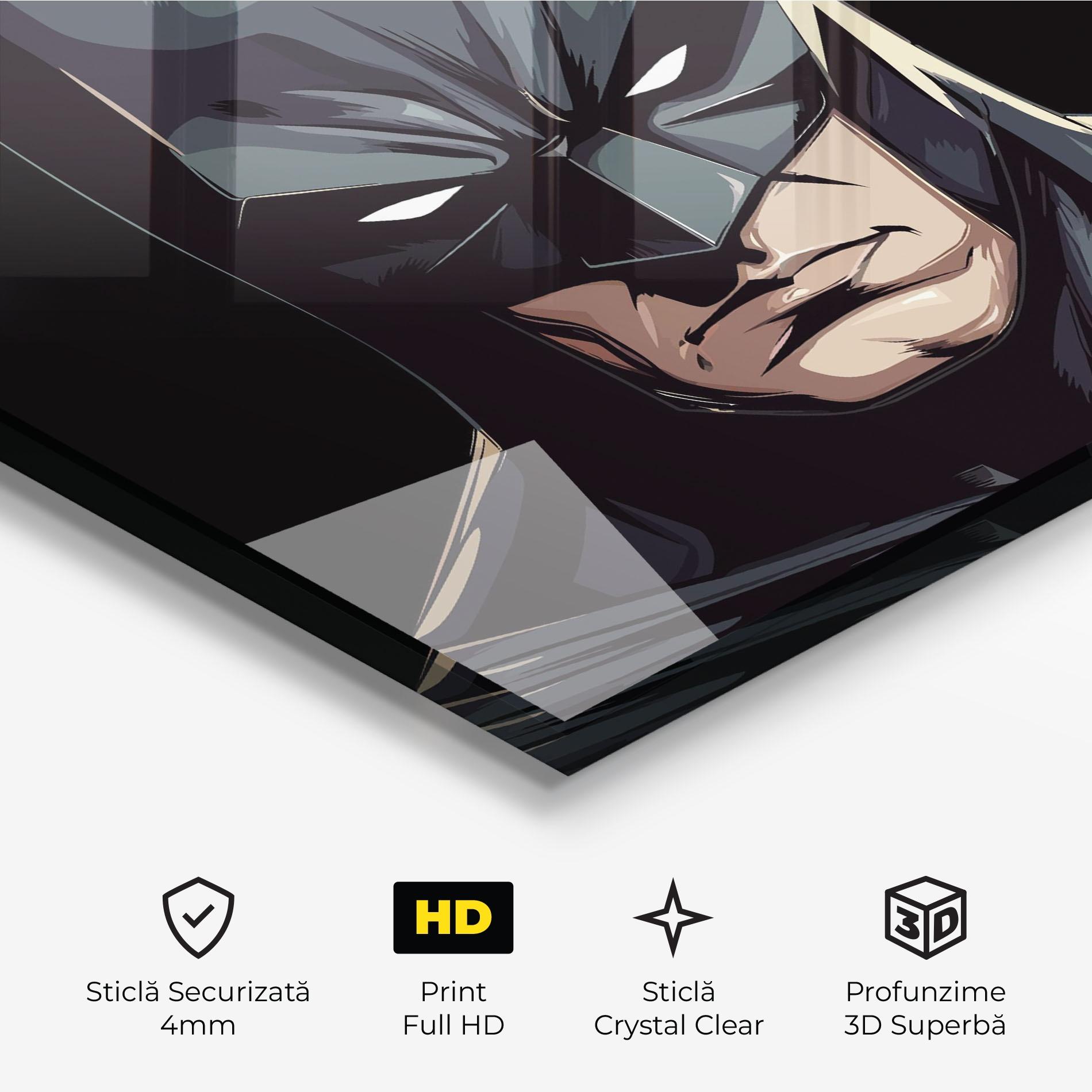 Tablou Sticla Batman mockup 3