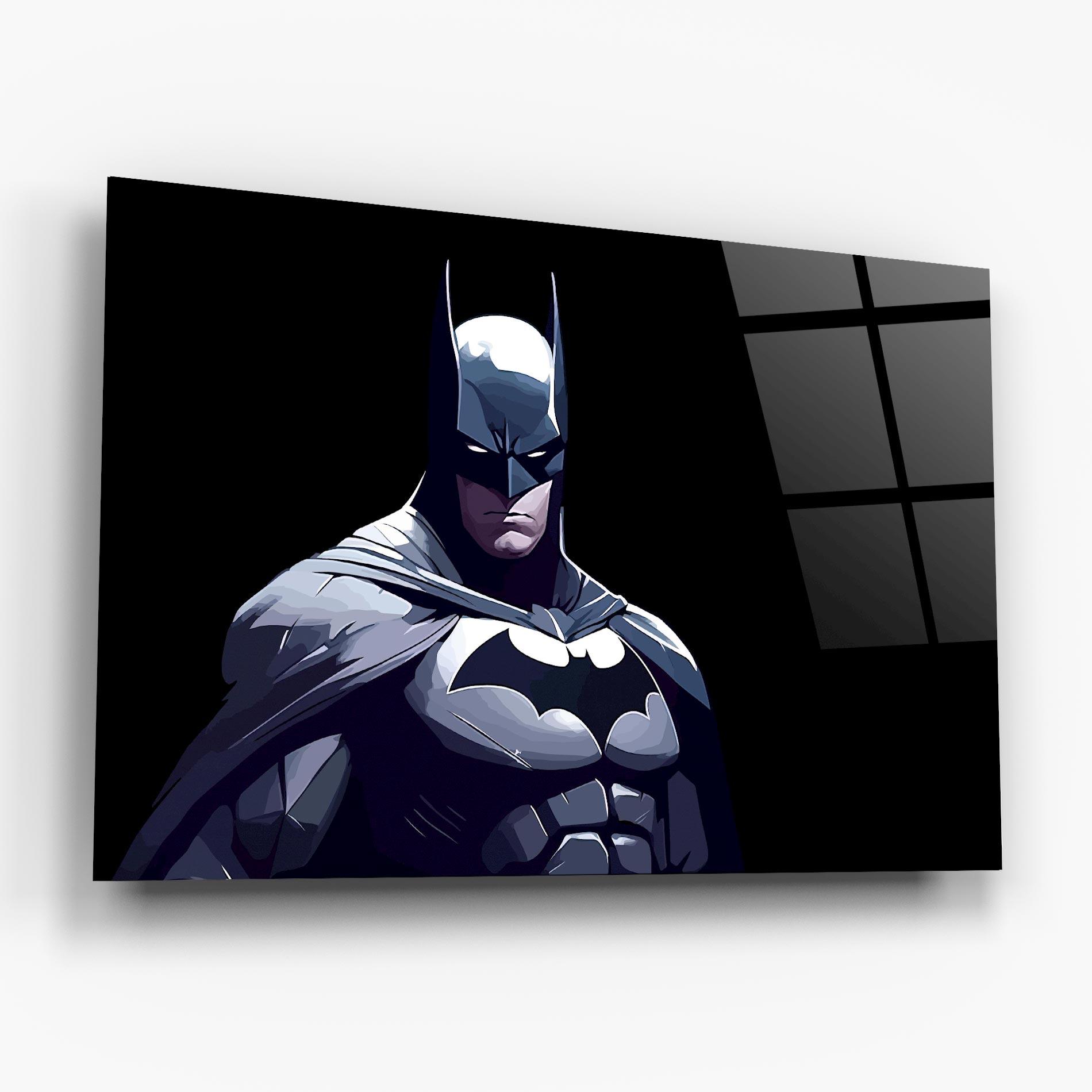 Tablou Sticla Batman Art mockup 6