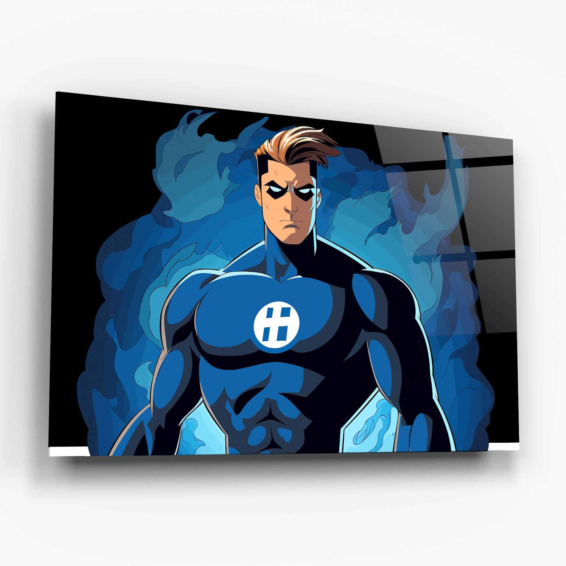 Tablou Sticla Blue Hero mockup 6