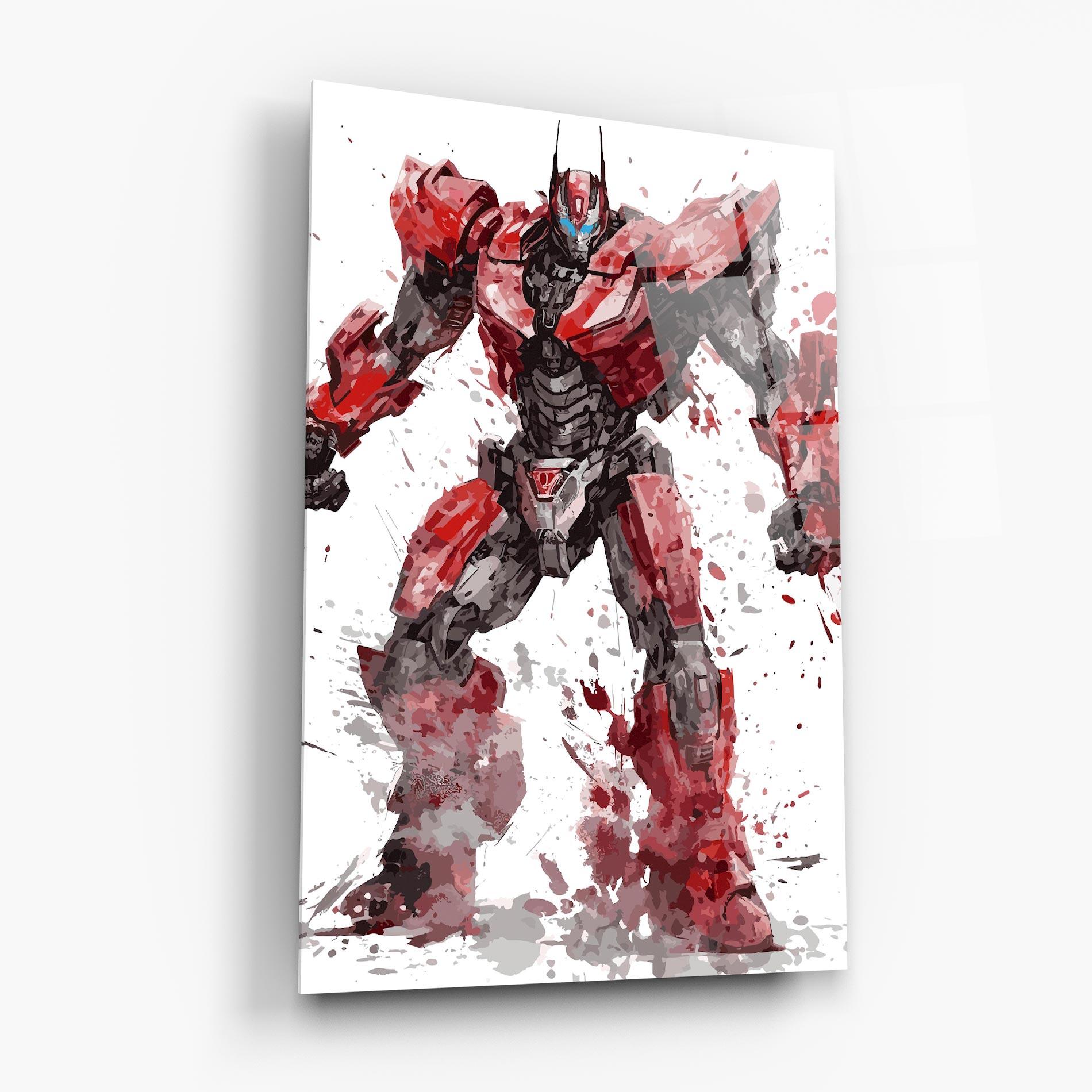 Tablou Sticla Red Sentinel Prime mockup 6