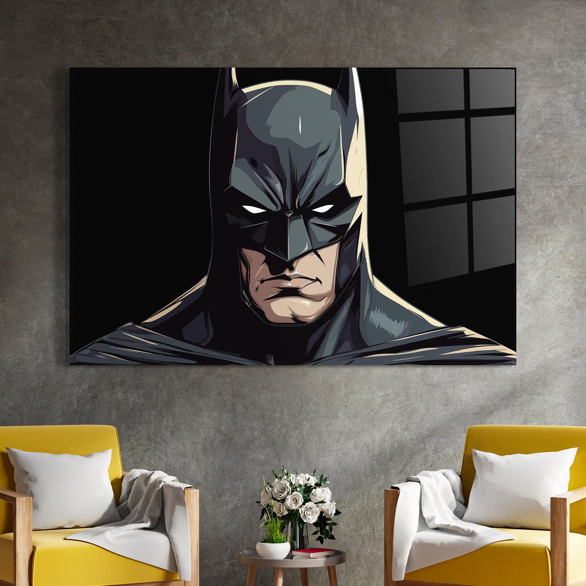 Tablou Sticla Batman mockup 4