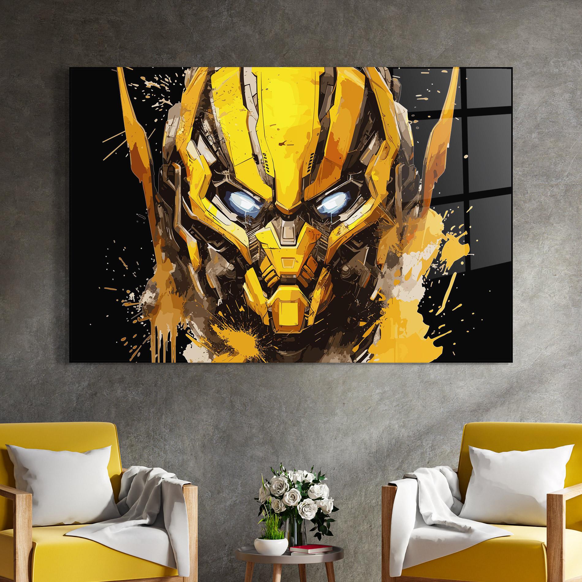 Tablou Sticla Bumblebee mockup 4