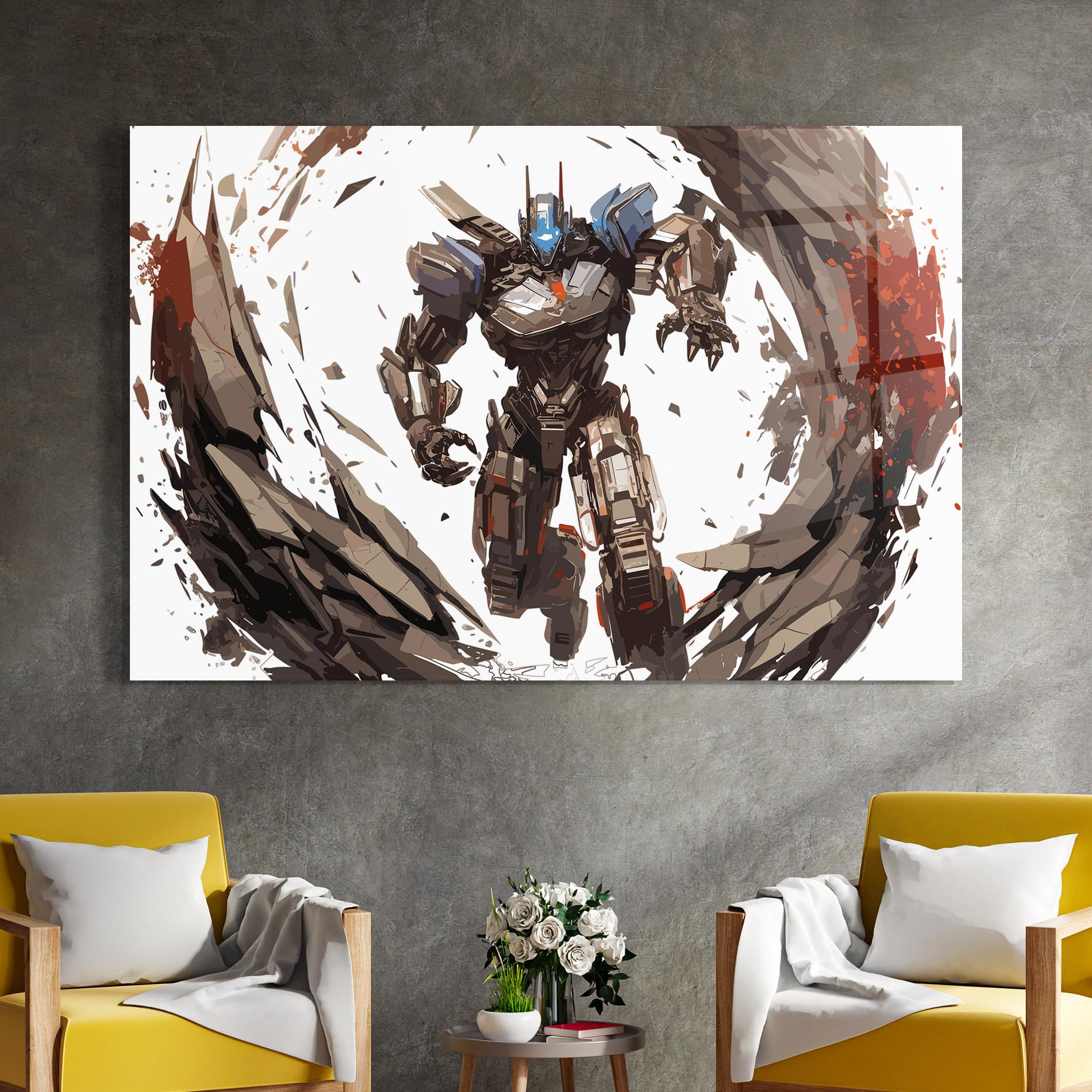 Tablou Sticla Transformers Spark mockup 4