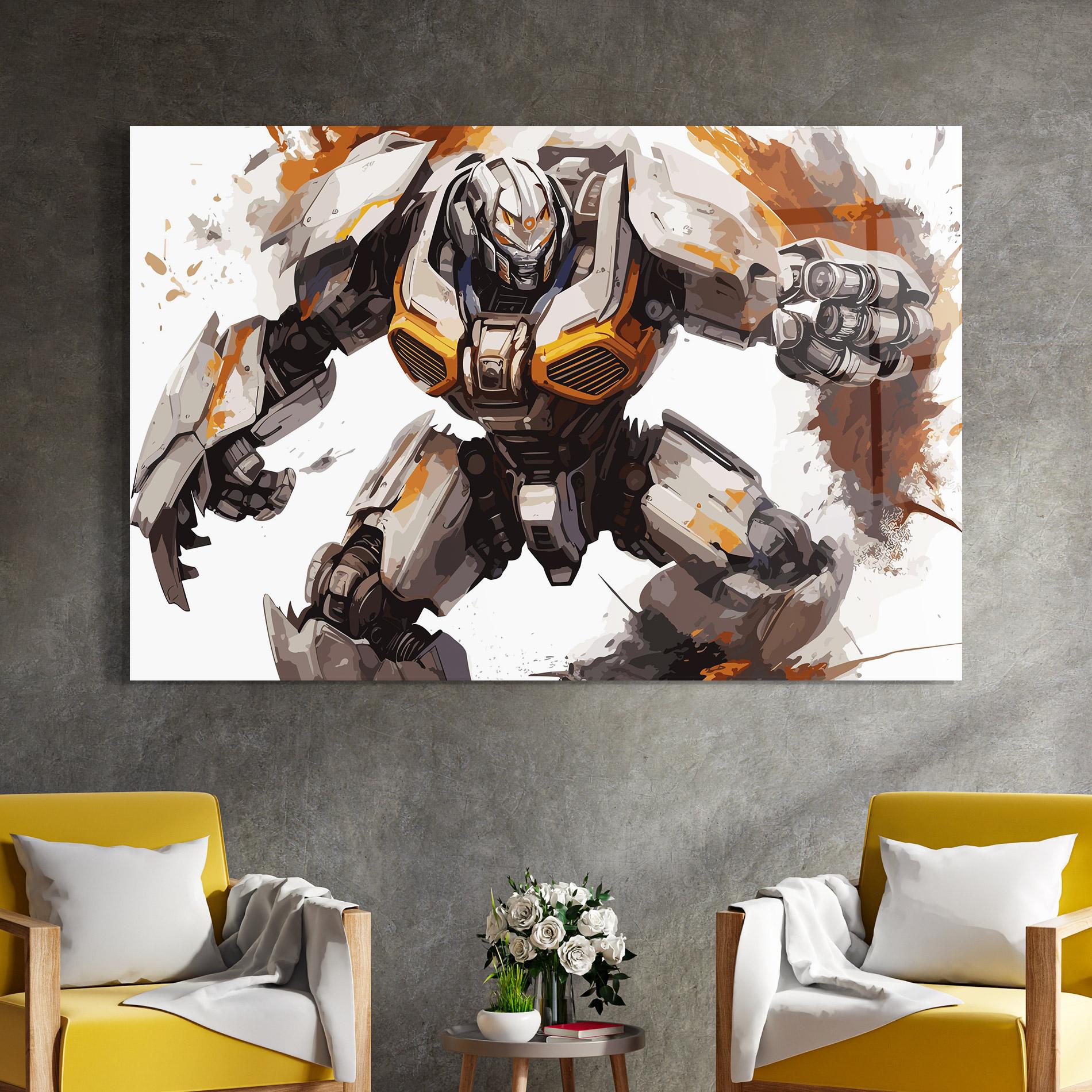 Tablou Sticla Transformers Unleash mockup 4