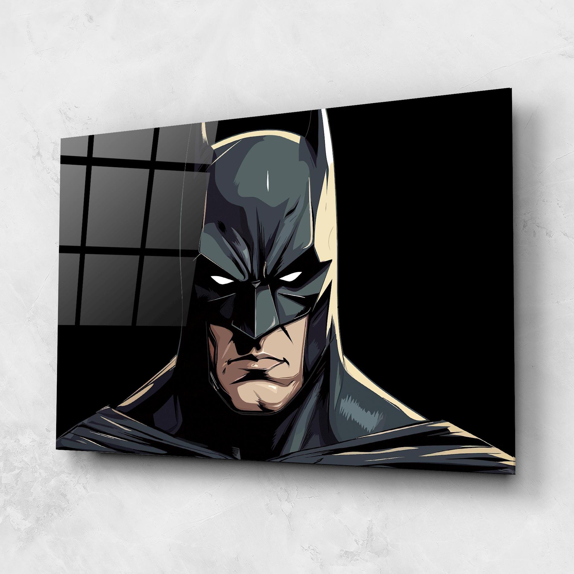 Tablou Sticla Batman mockup 1