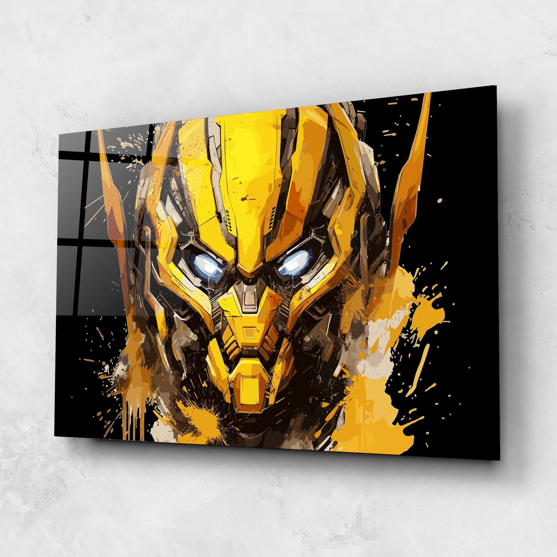 Tablou Sticla Bumblebee mockup 1