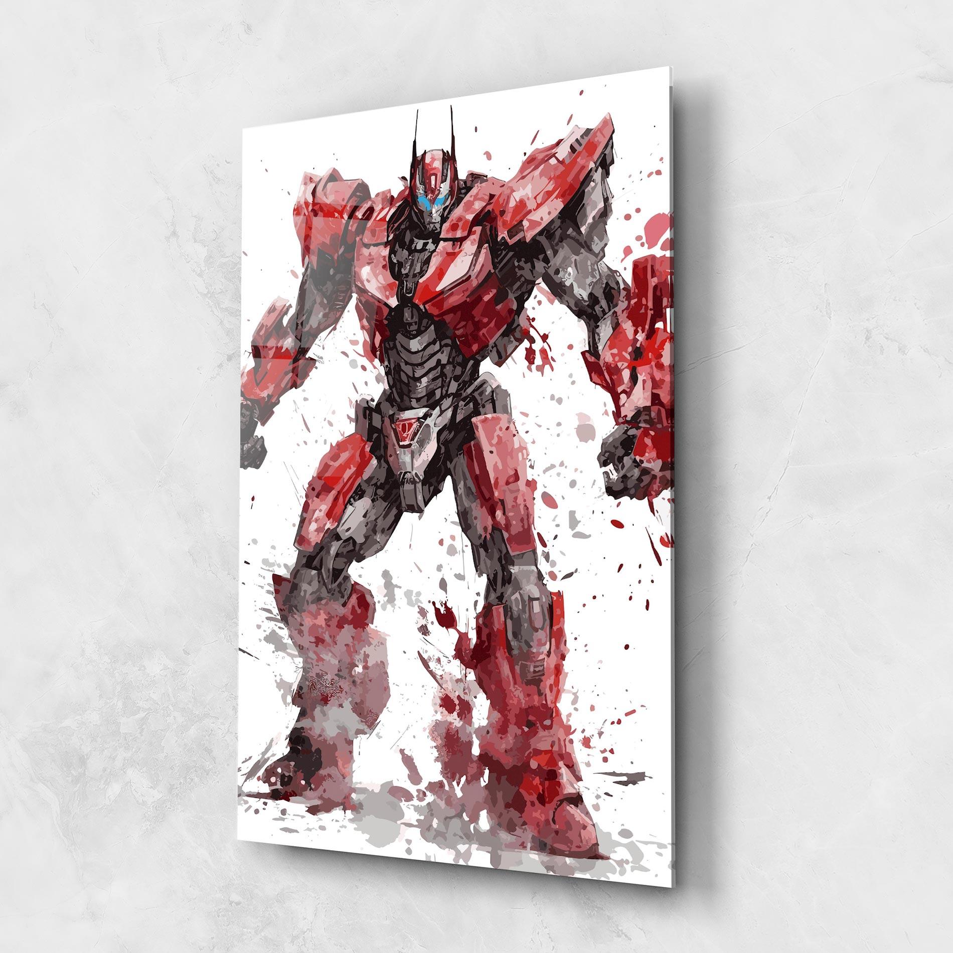 Tablou Sticla Red Sentinel Prime mockup 1