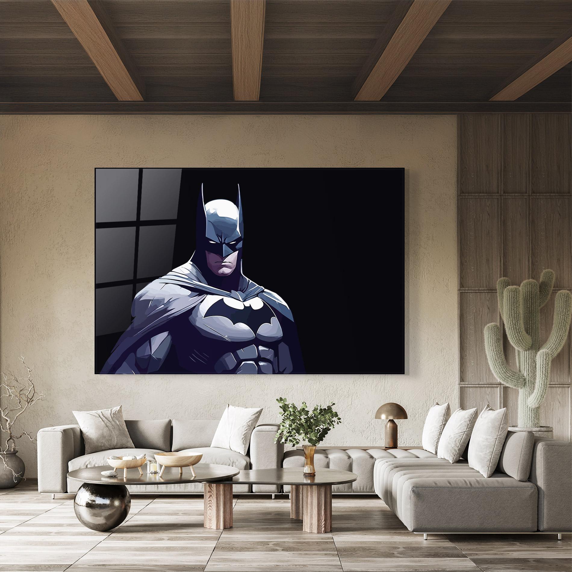 Tablou Sticla Batman Art mockup 8