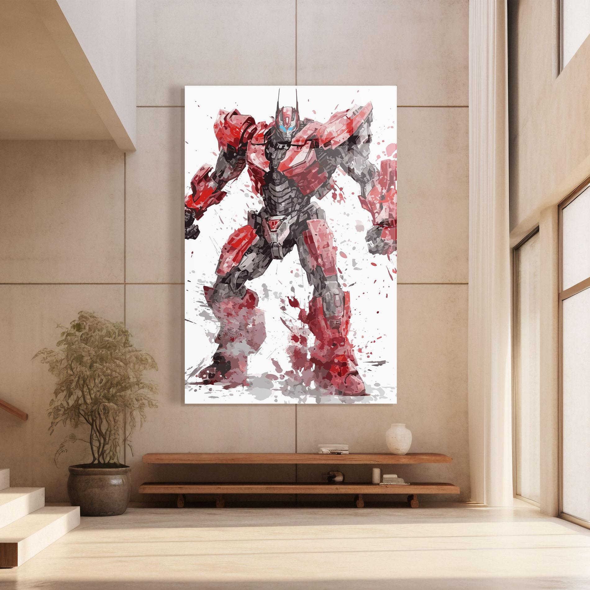 Tablou Sticla Red Sentinel Prime mockup 8
