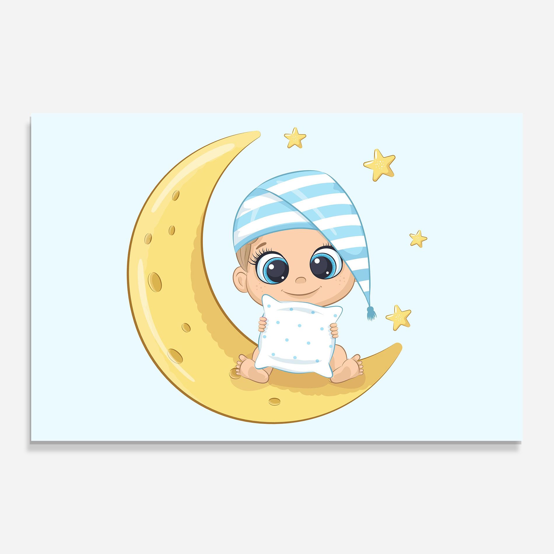 Baby On Moon mockup 0