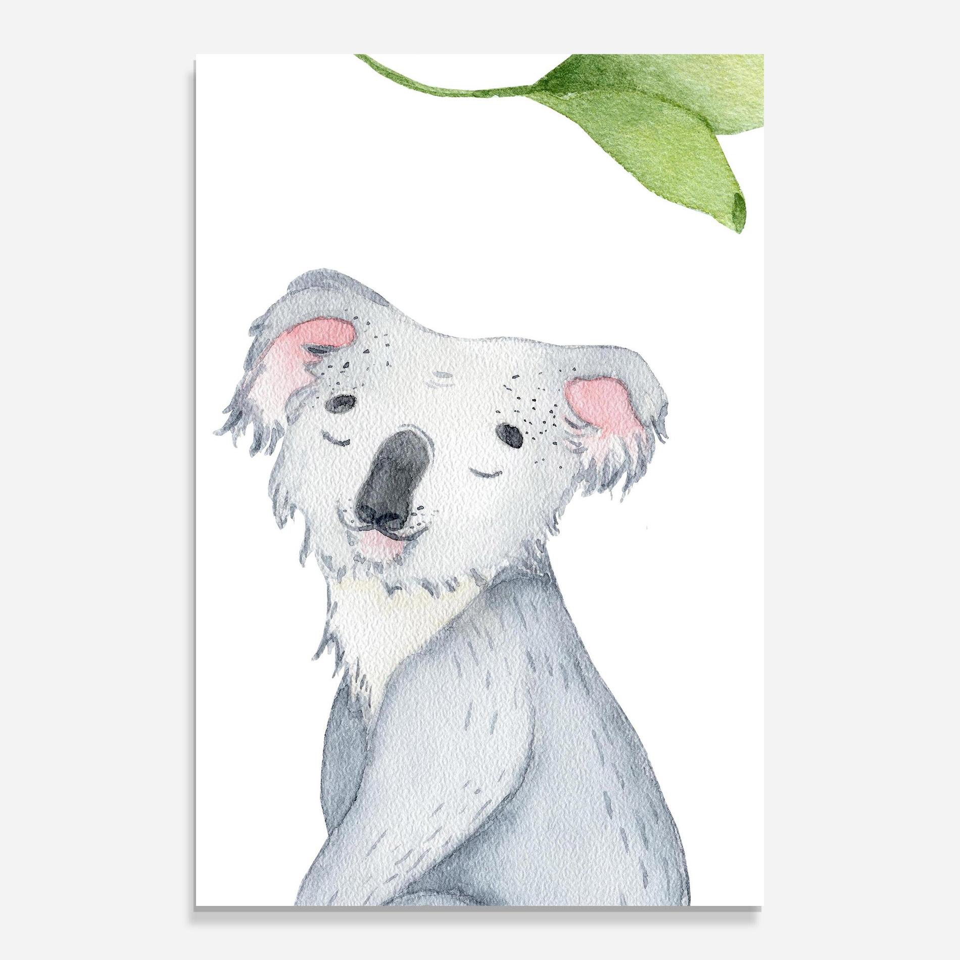 Tablou Sticla Baby Koala mockup 0