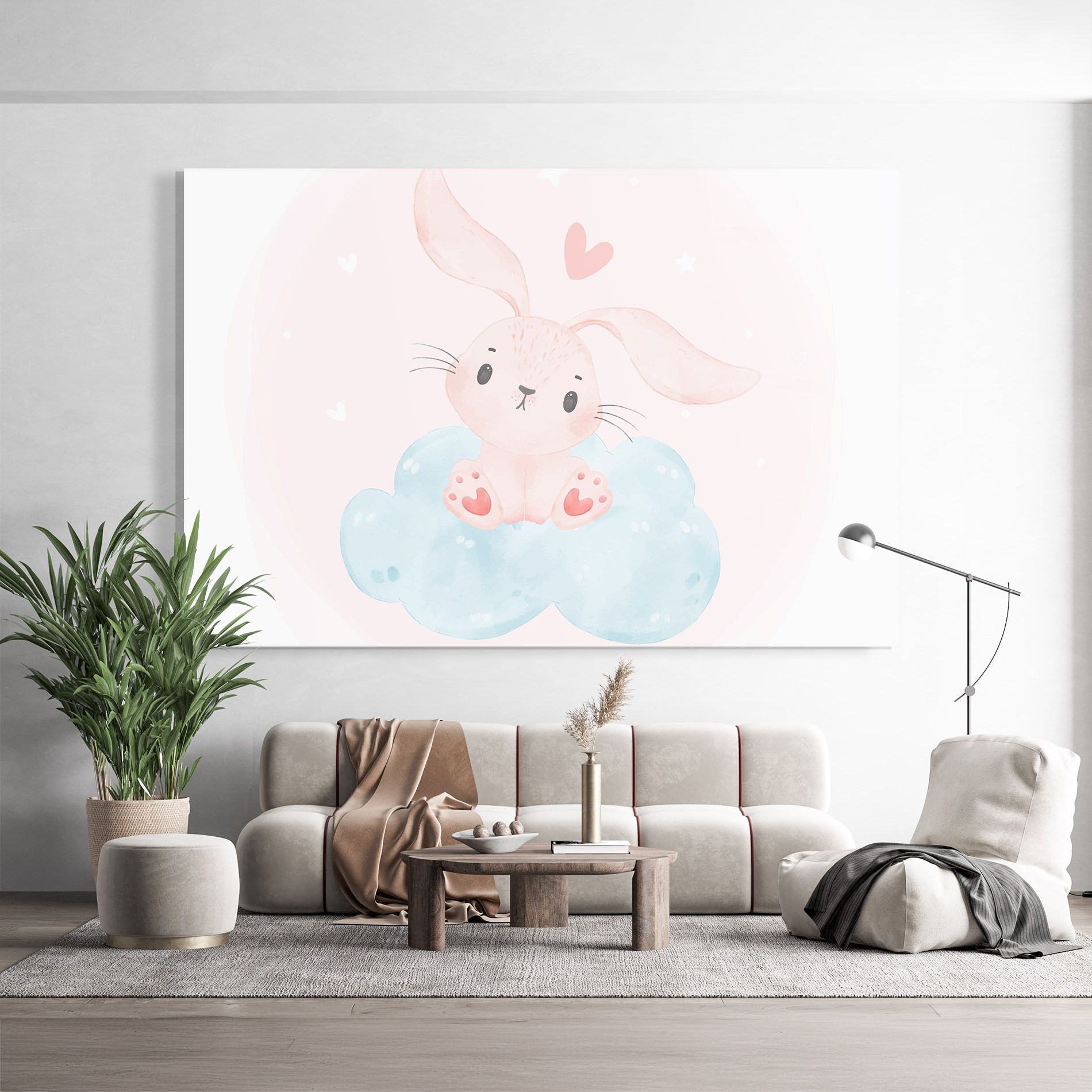 Cloud Pink Bunny mockup 9