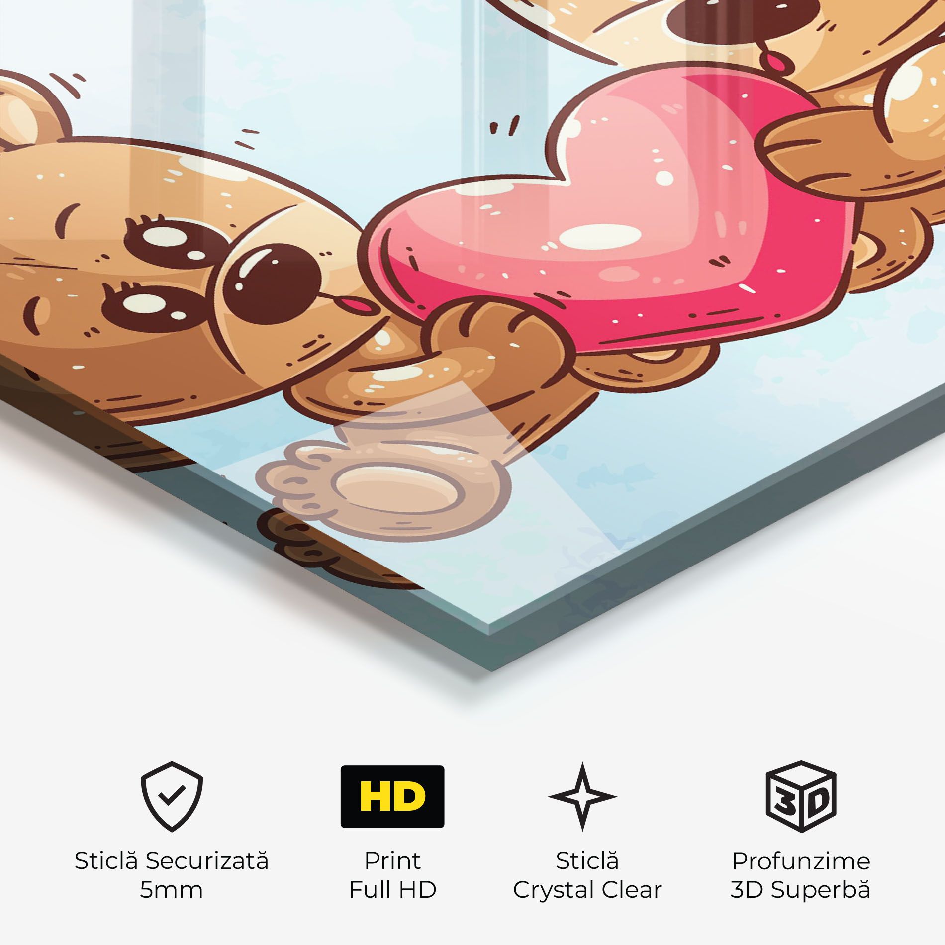 Bear Holding Heart mockup 3