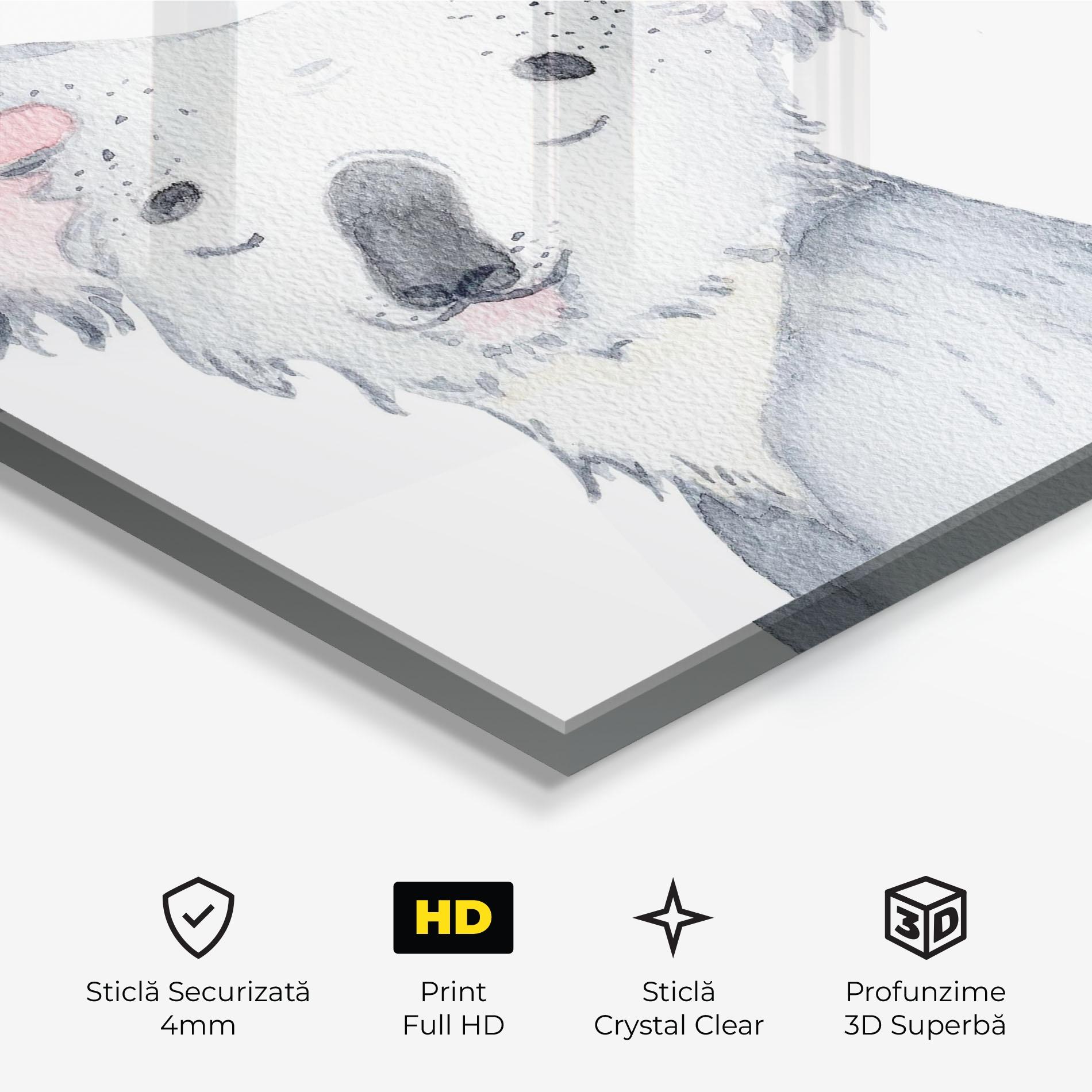 Tablou Sticla Baby Koala mockup 3