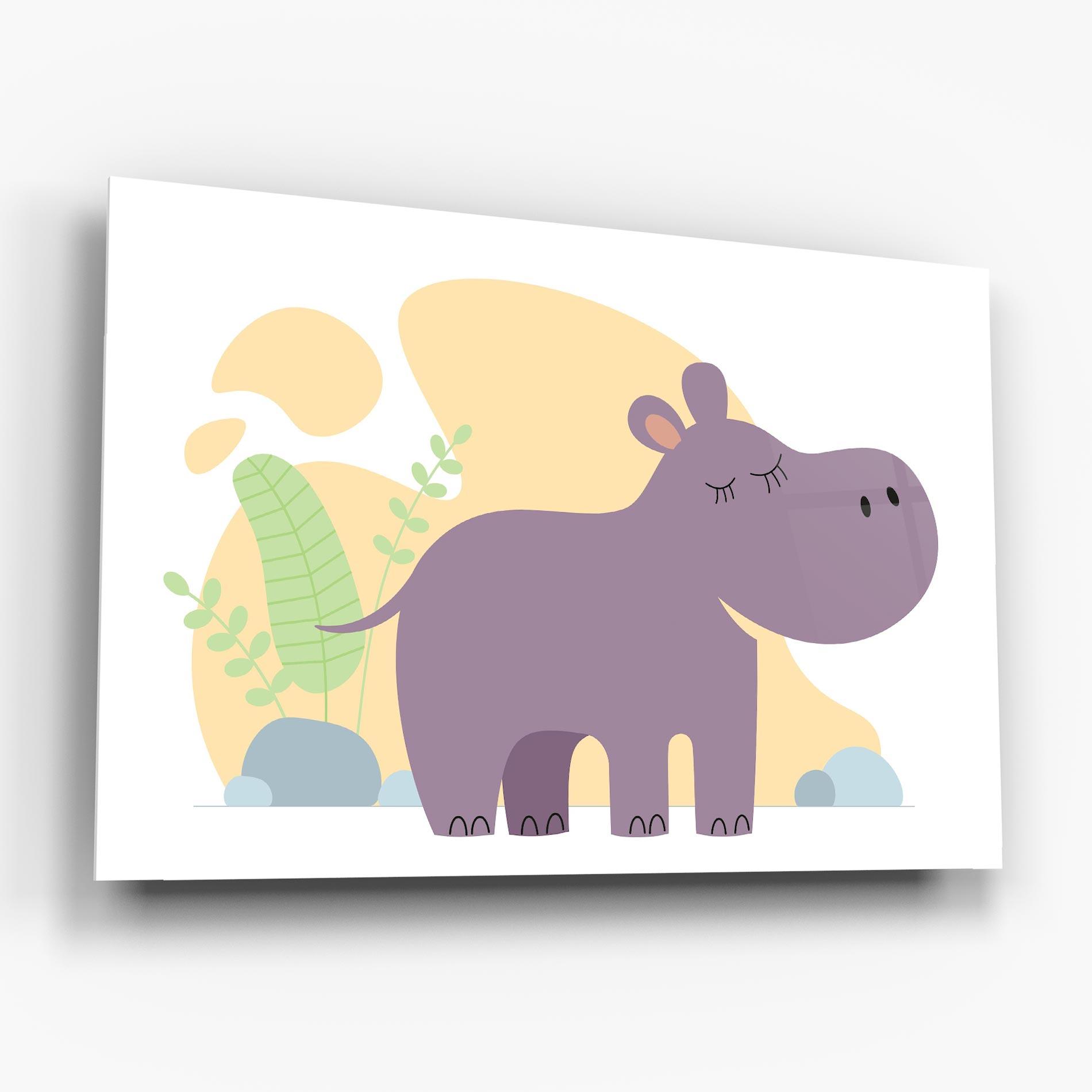 Tablou Sticla Cute Purple Hypo mockup 6