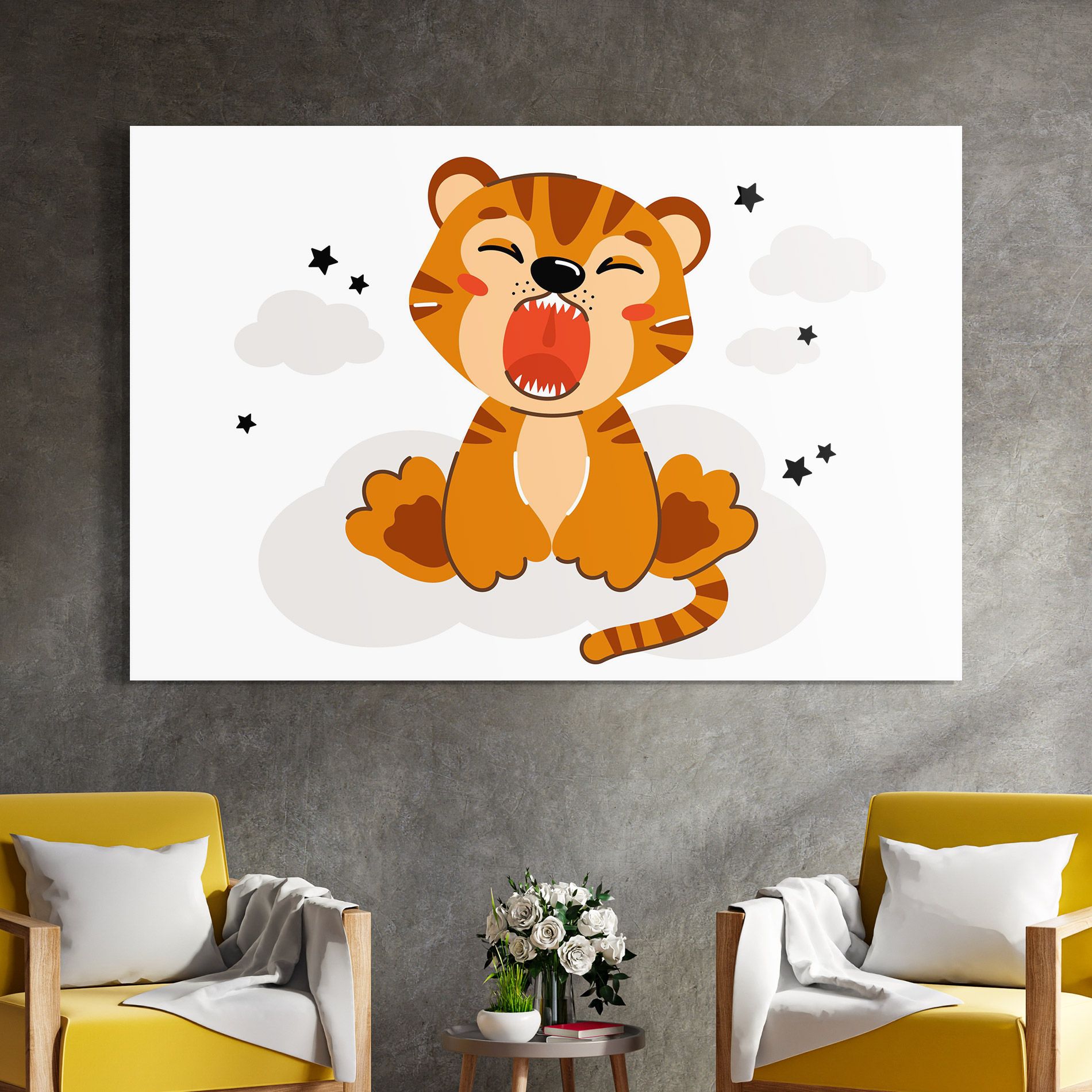 Cute Sleepy Tiger mockup 4