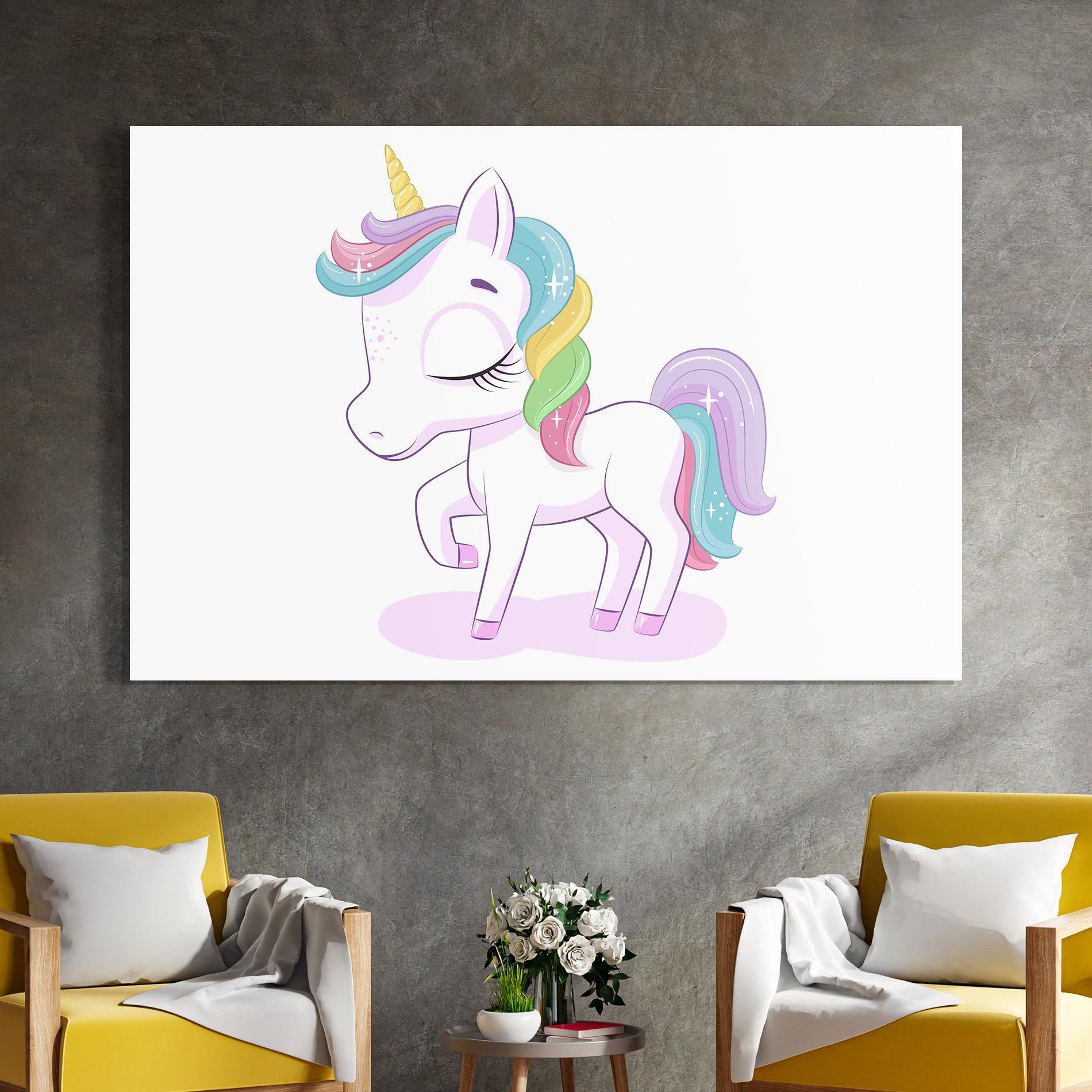 Tablou Sticla Unicorn mockup 4