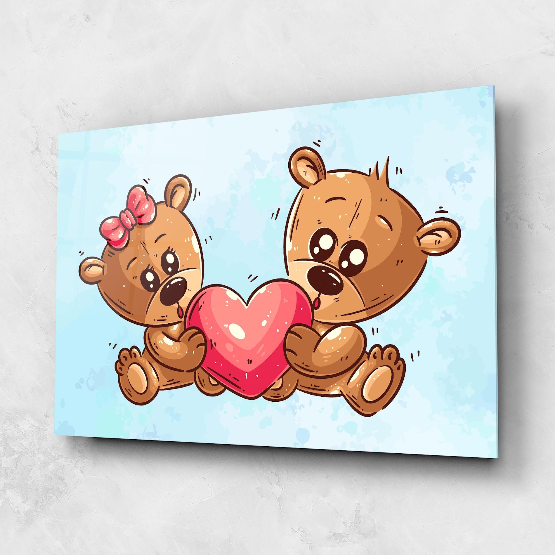 Bear Holding Heart mockup 1