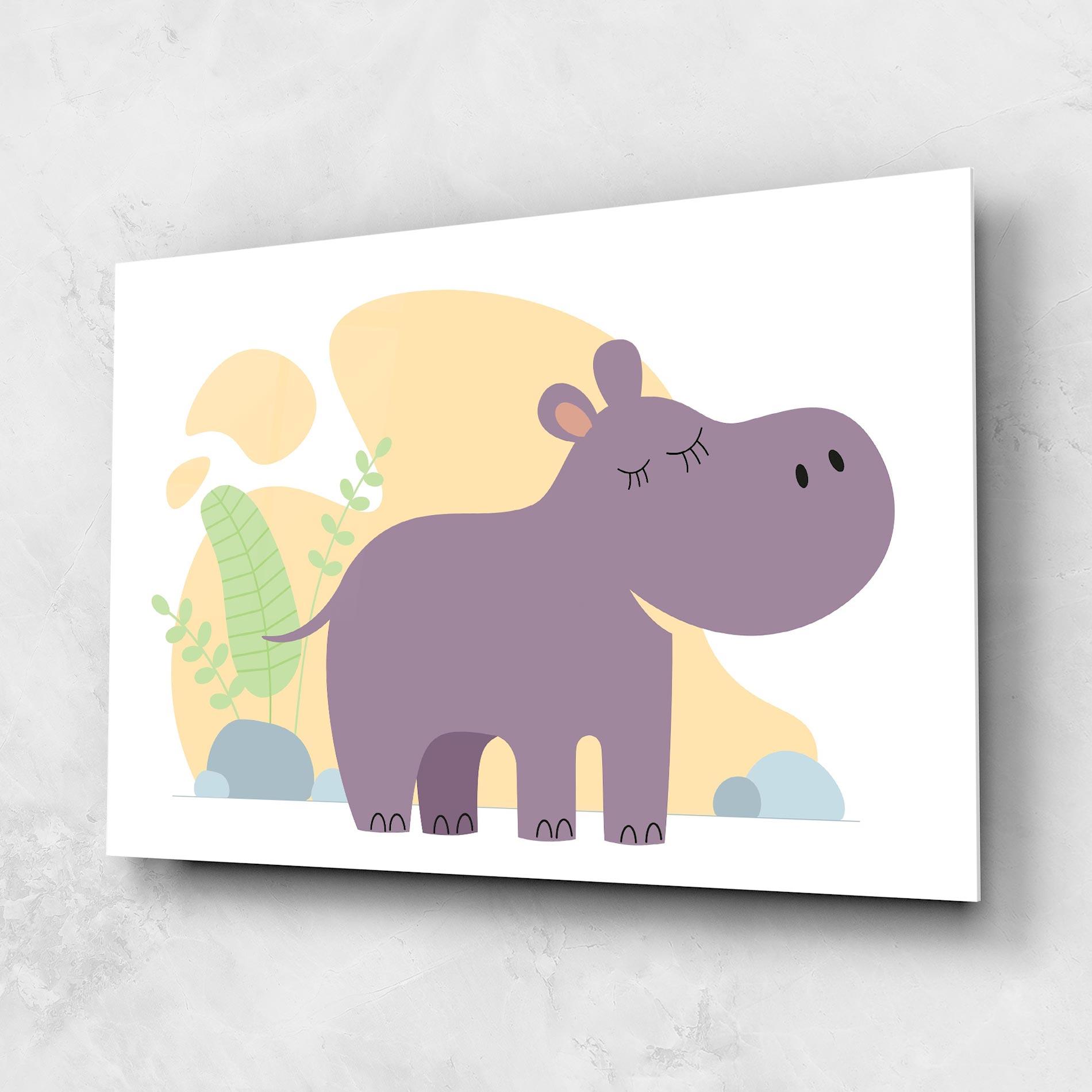 Tablou Sticla Cute Purple Hypo mockup 1