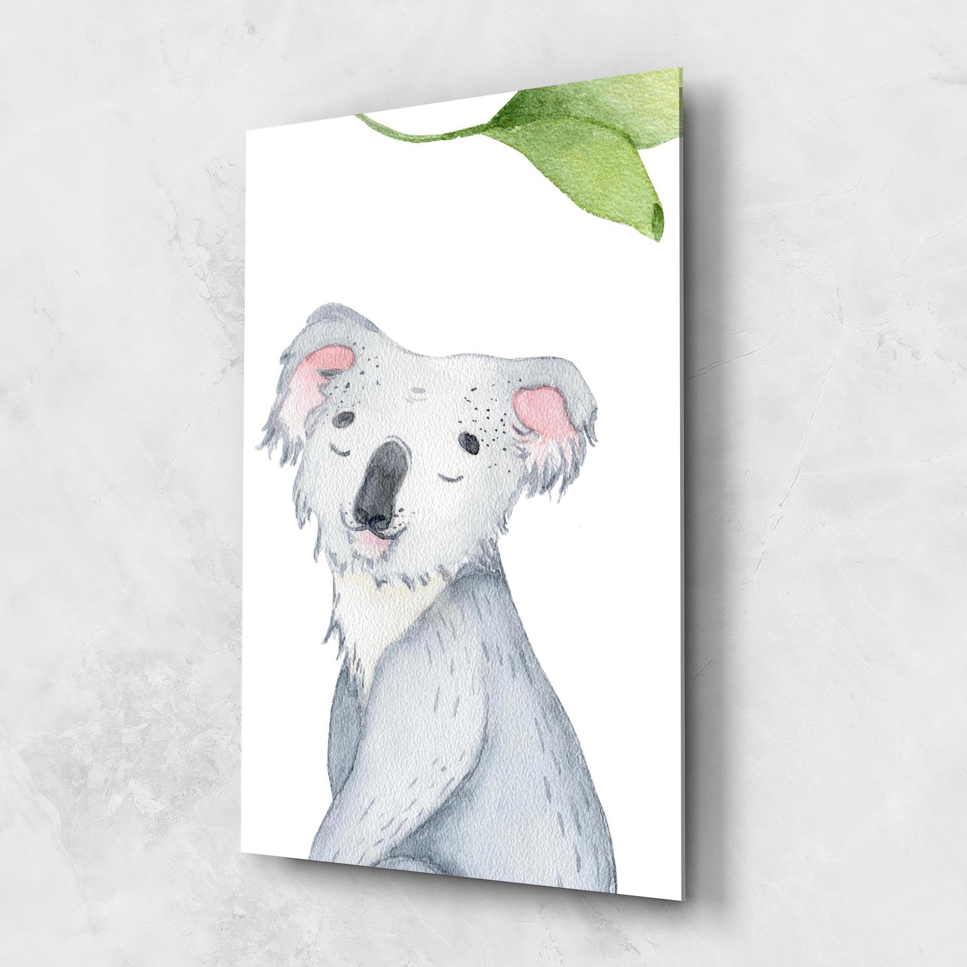 Tablou Sticla Baby Koala mockup 1